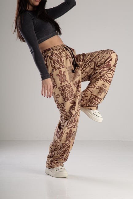Cocopelli Desenli Örme Pantolon