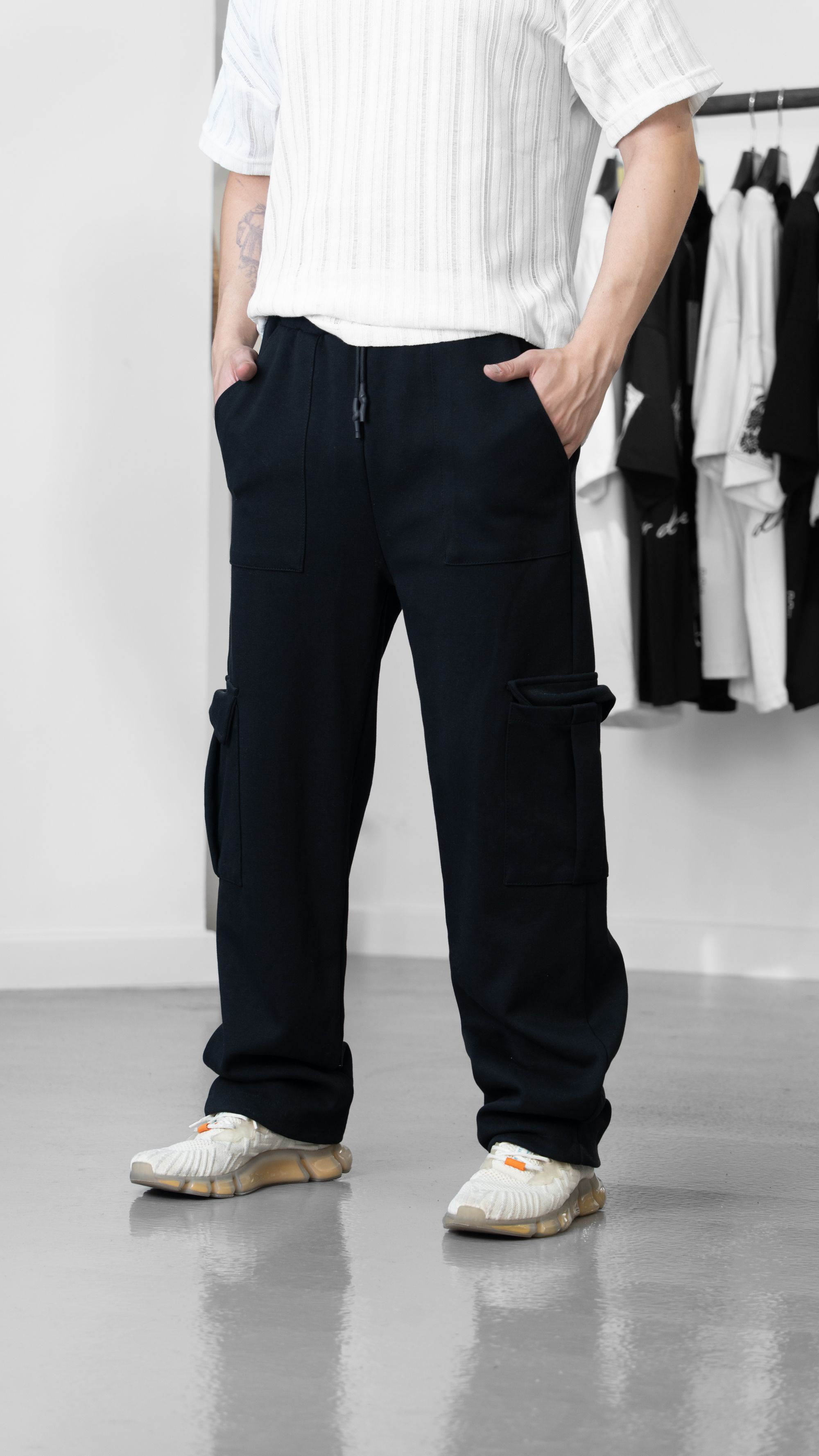 Premium Siyah Baggy Pantolon