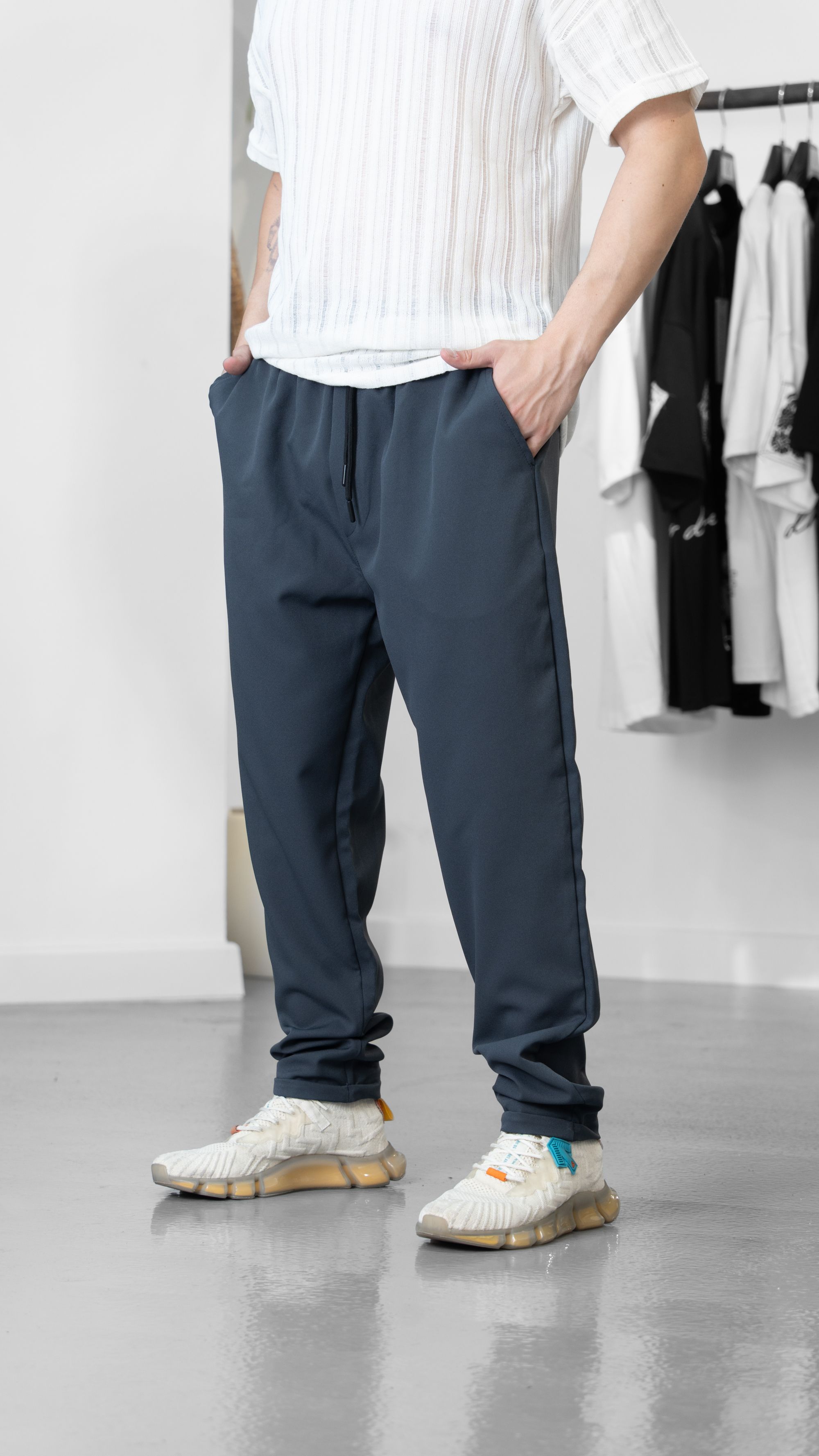 Paraşüt Kumaş Yeşil Pantolon