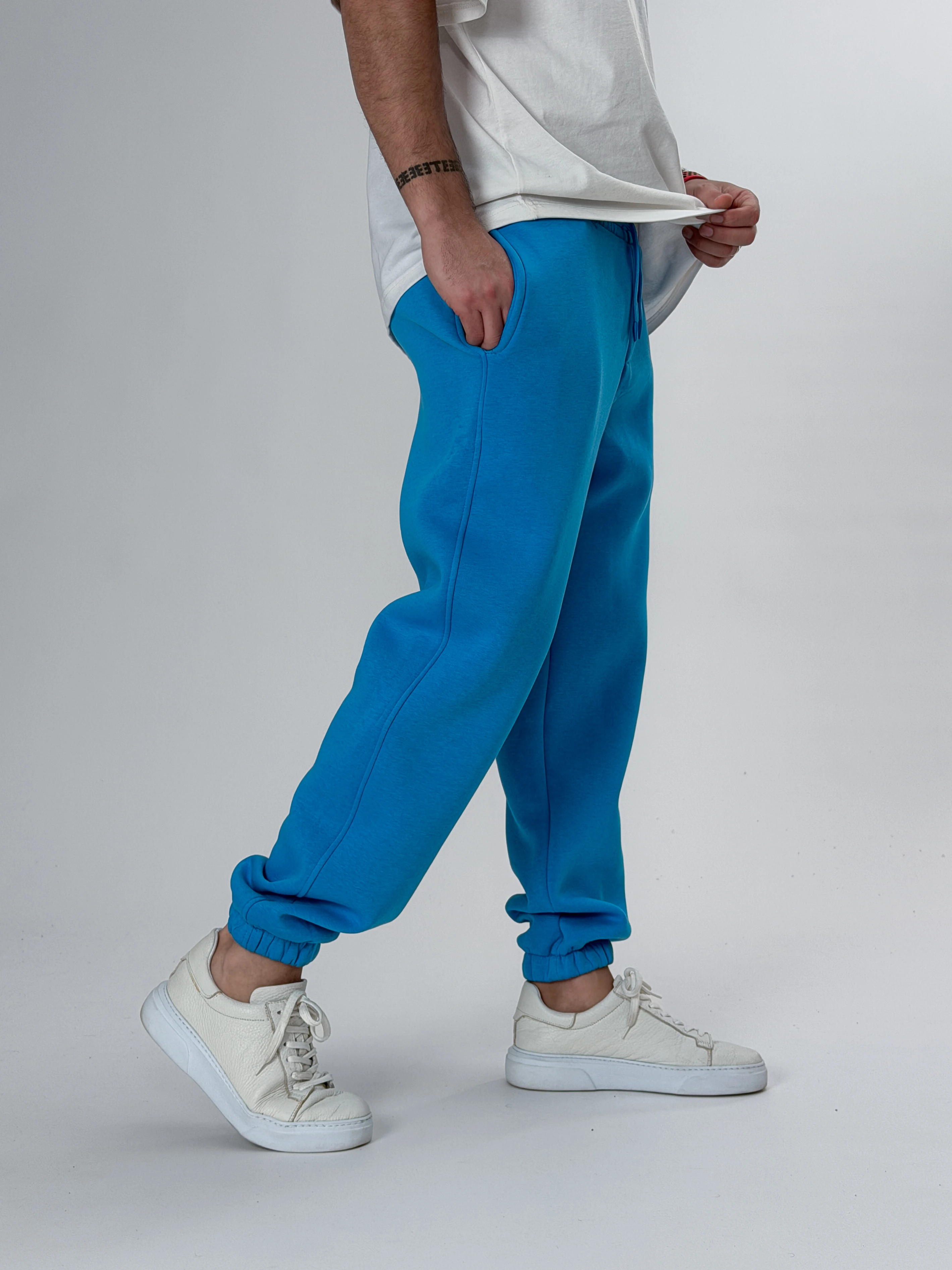 Şardonlu Mavi Erkek Jogger Eşofman COC2553