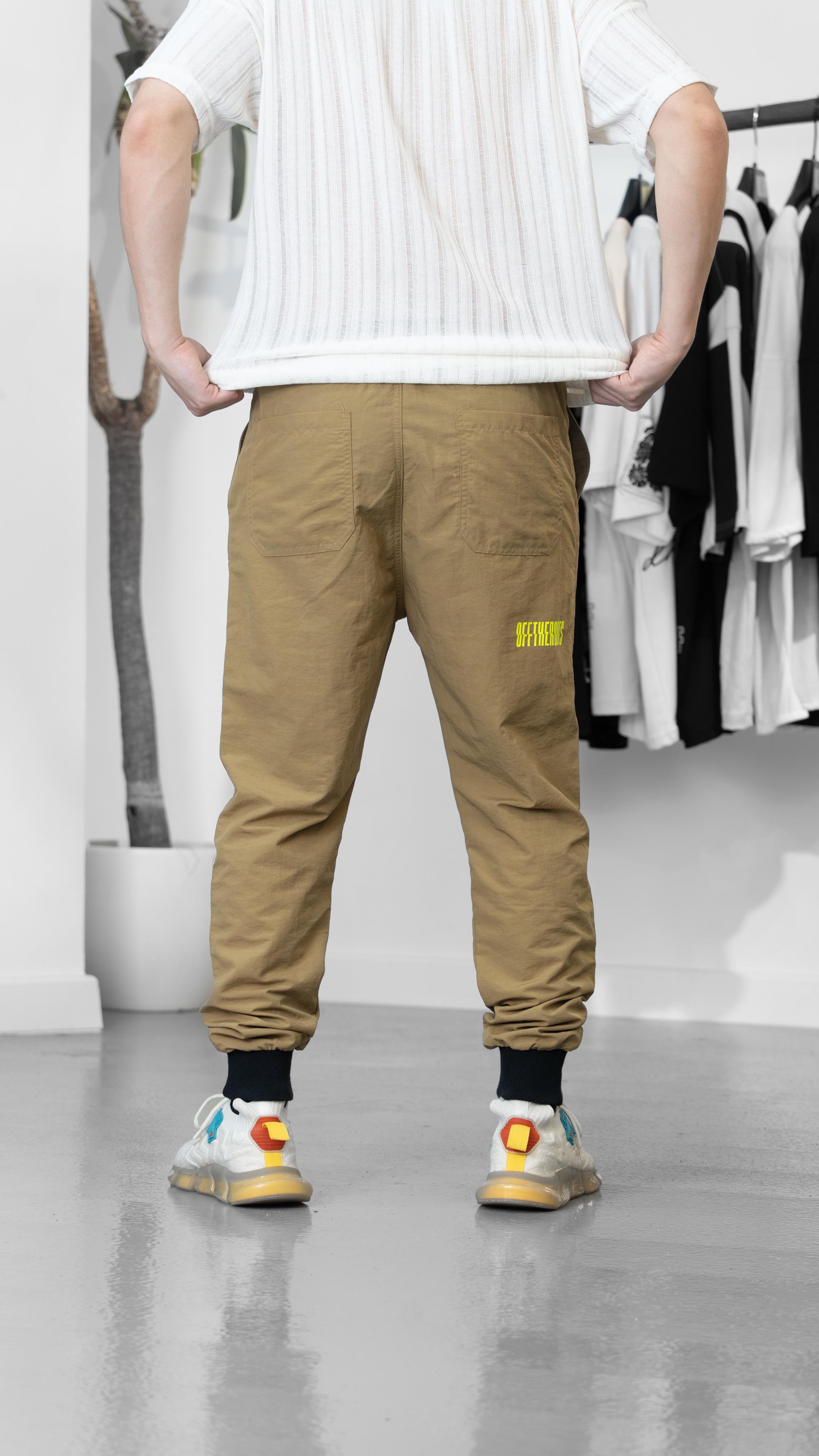 Paraşüt Kumaş Hardal Jogger
