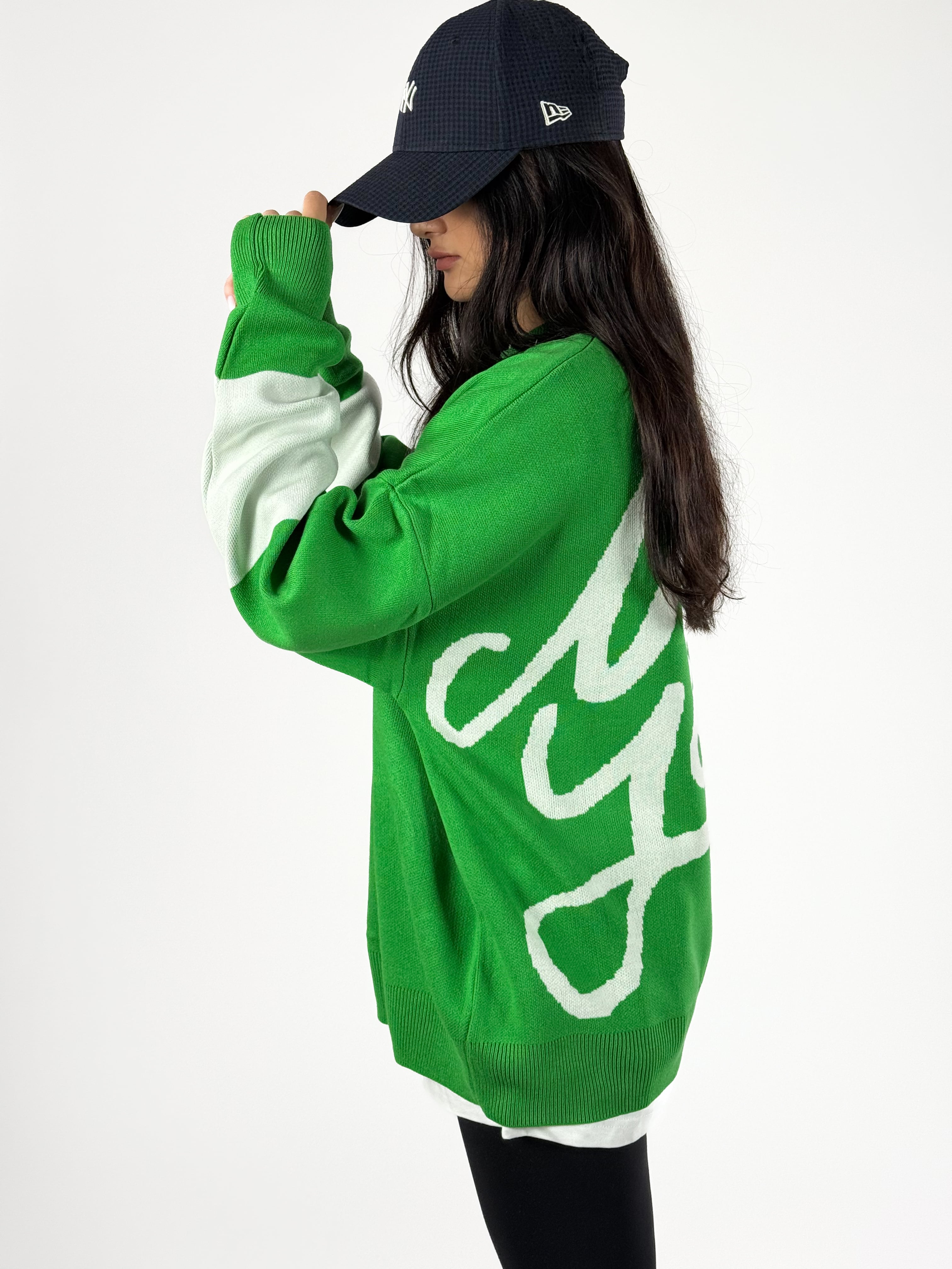 Oversize New York Kadın Triko Sweat