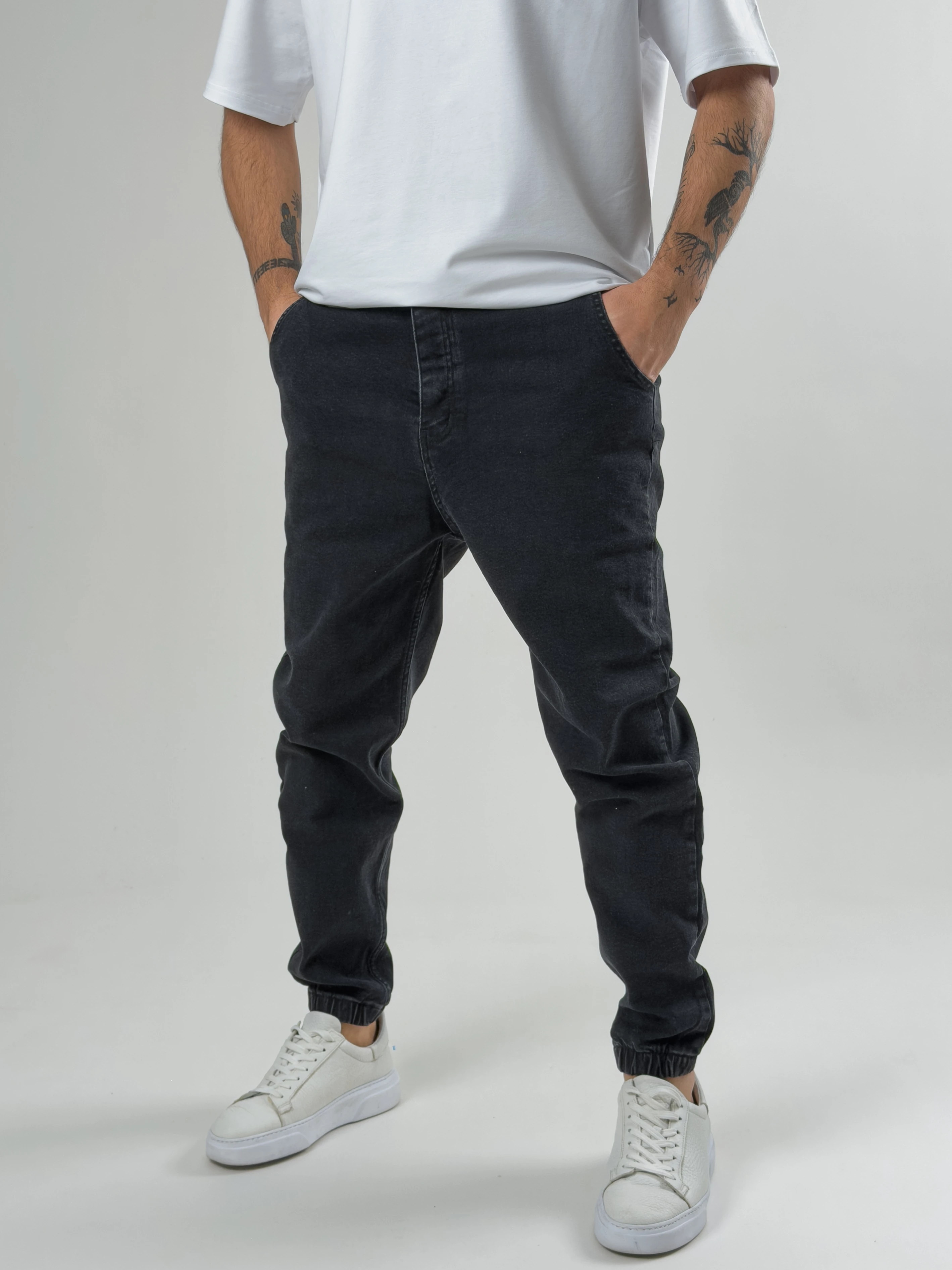 Erkek Antrasit Kot Jogger Pantolon COC2582