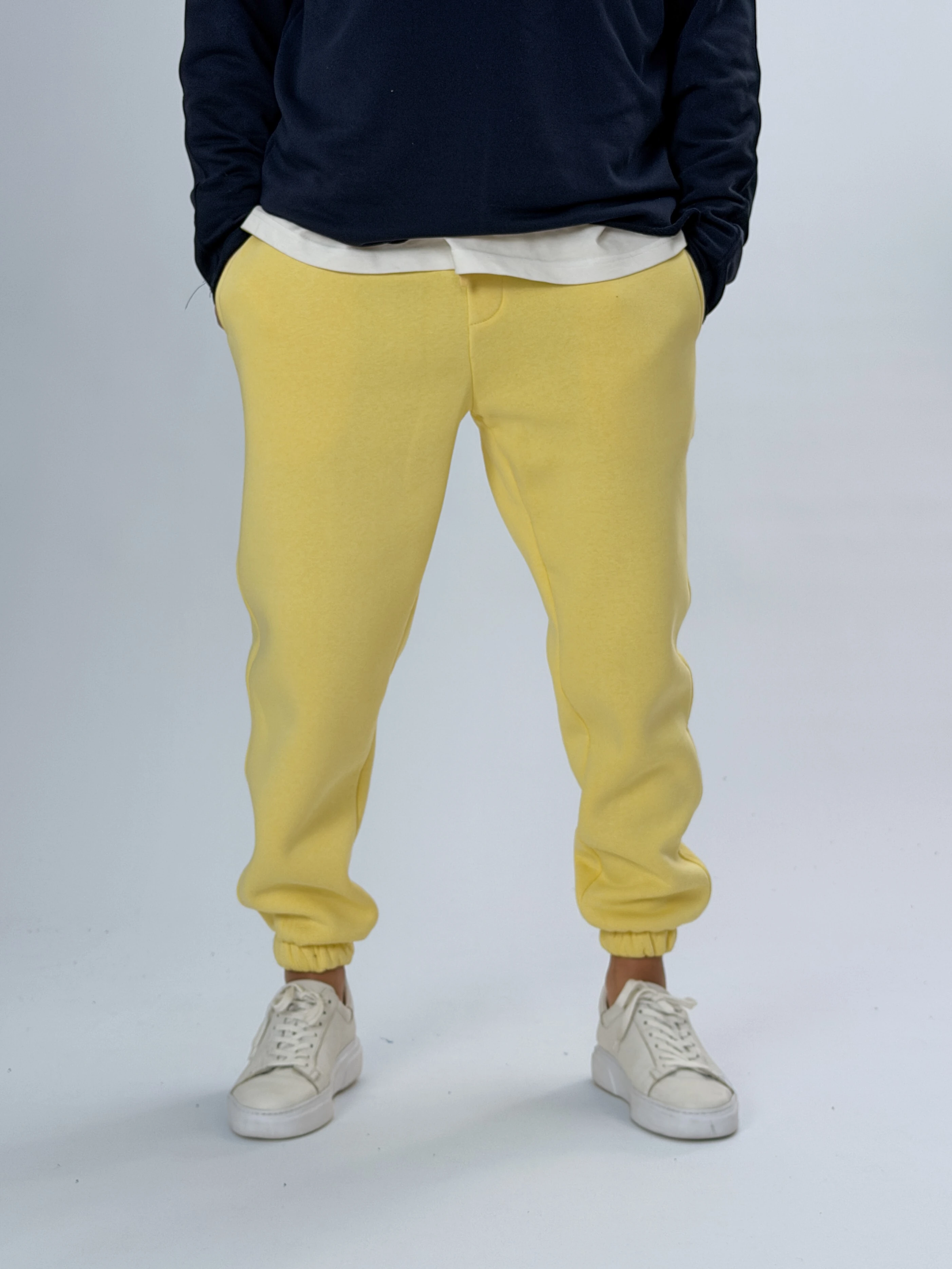 Şardonlu Sarı Erkek Jogger Eşofman COC2555