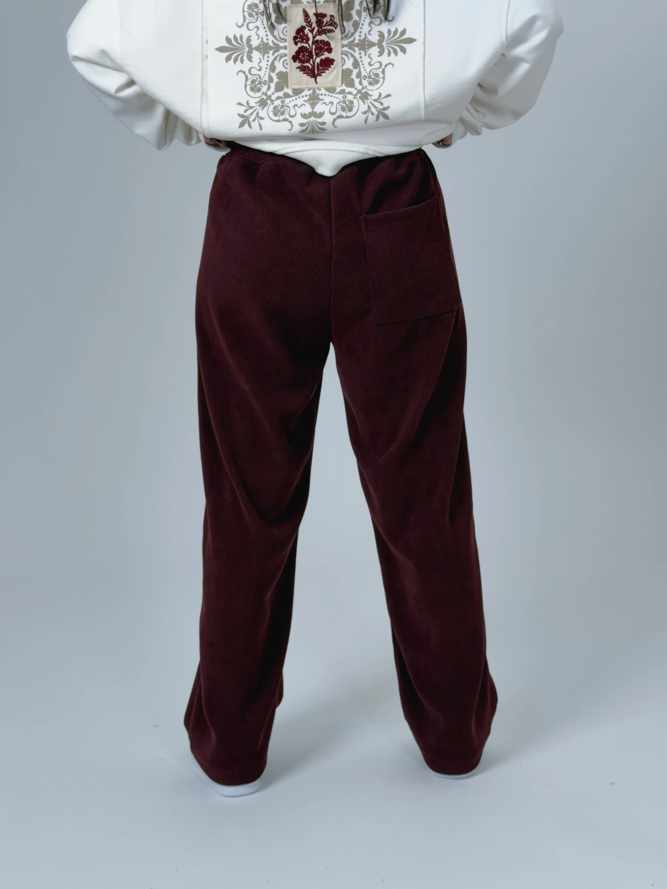 Oversize Bordo Kadın Baggy Eşofman COC2531