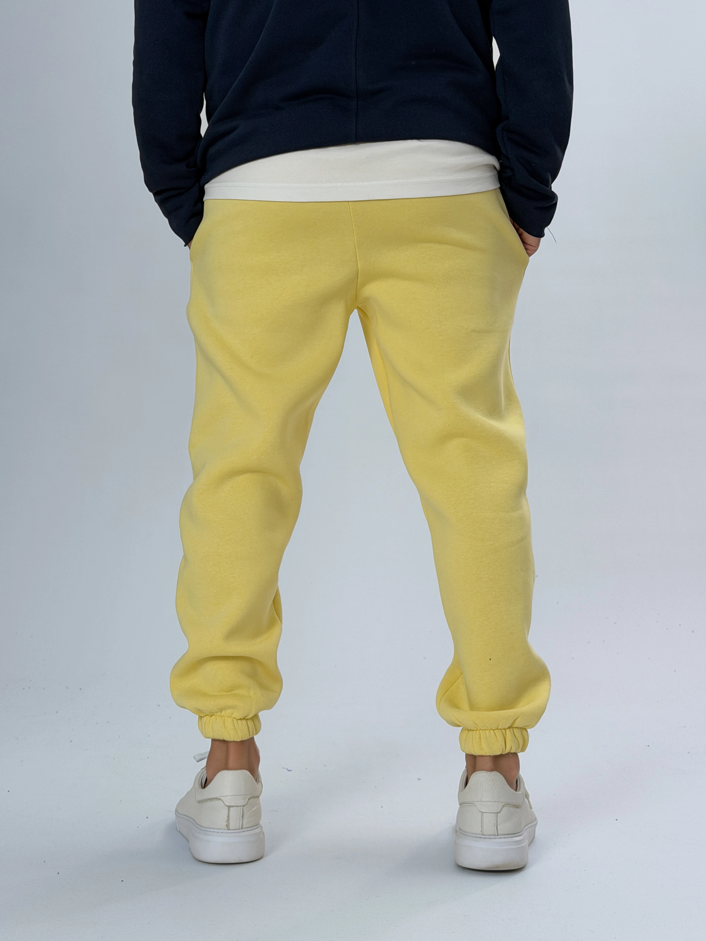 Şardonlu Sarı Erkek Jogger Eşofman COC2555