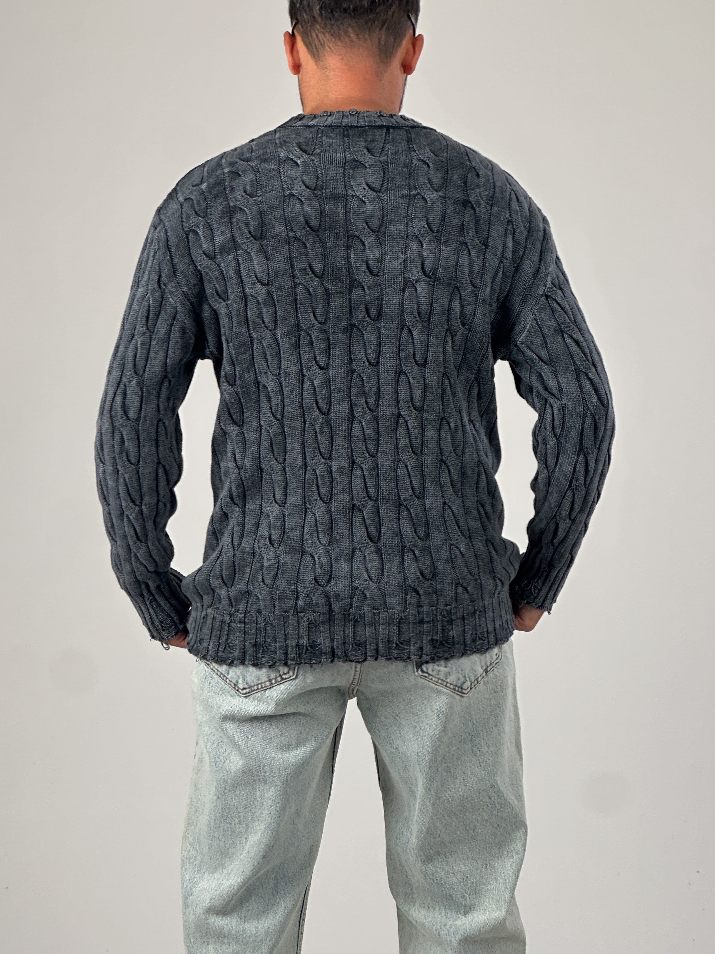 Antrasit Triko Erkek Sweatshirt