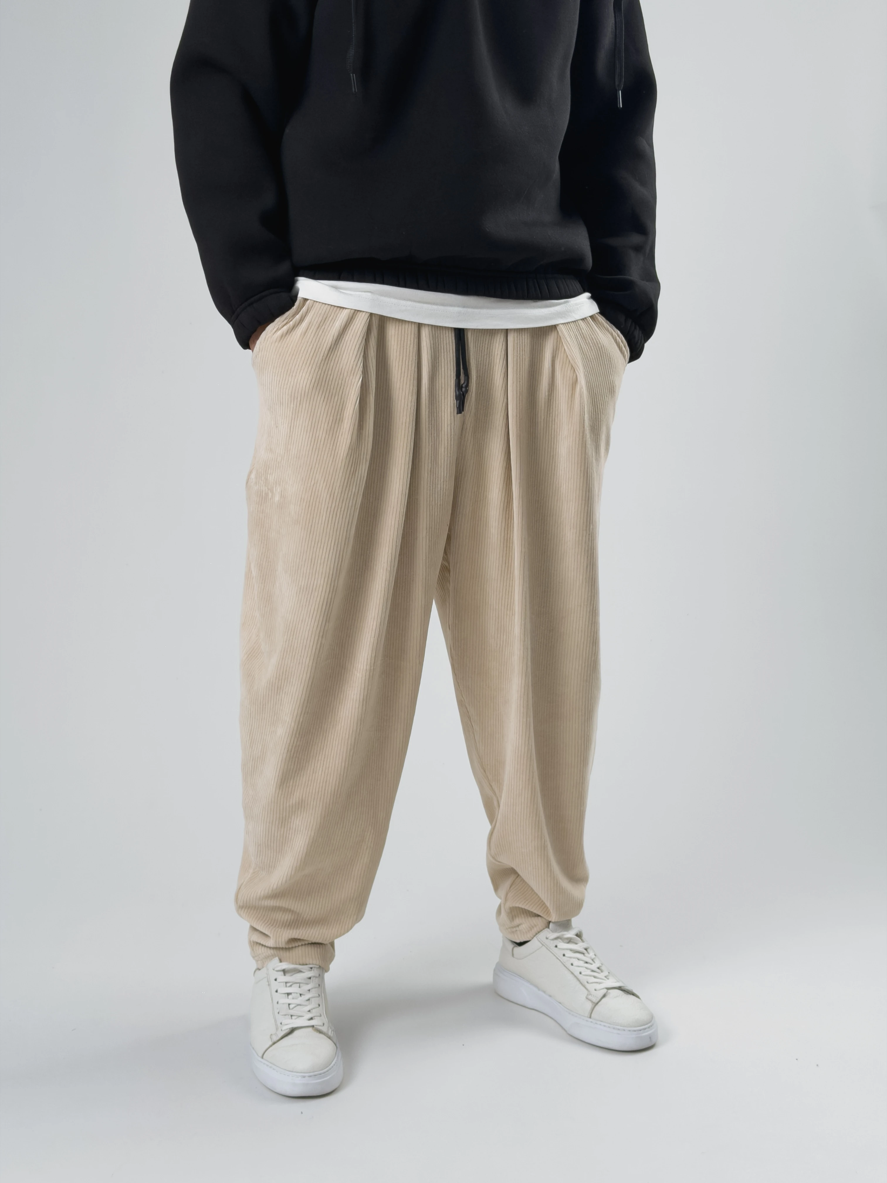 Bej Pileli Erkek Yarım Şalvar COC2558