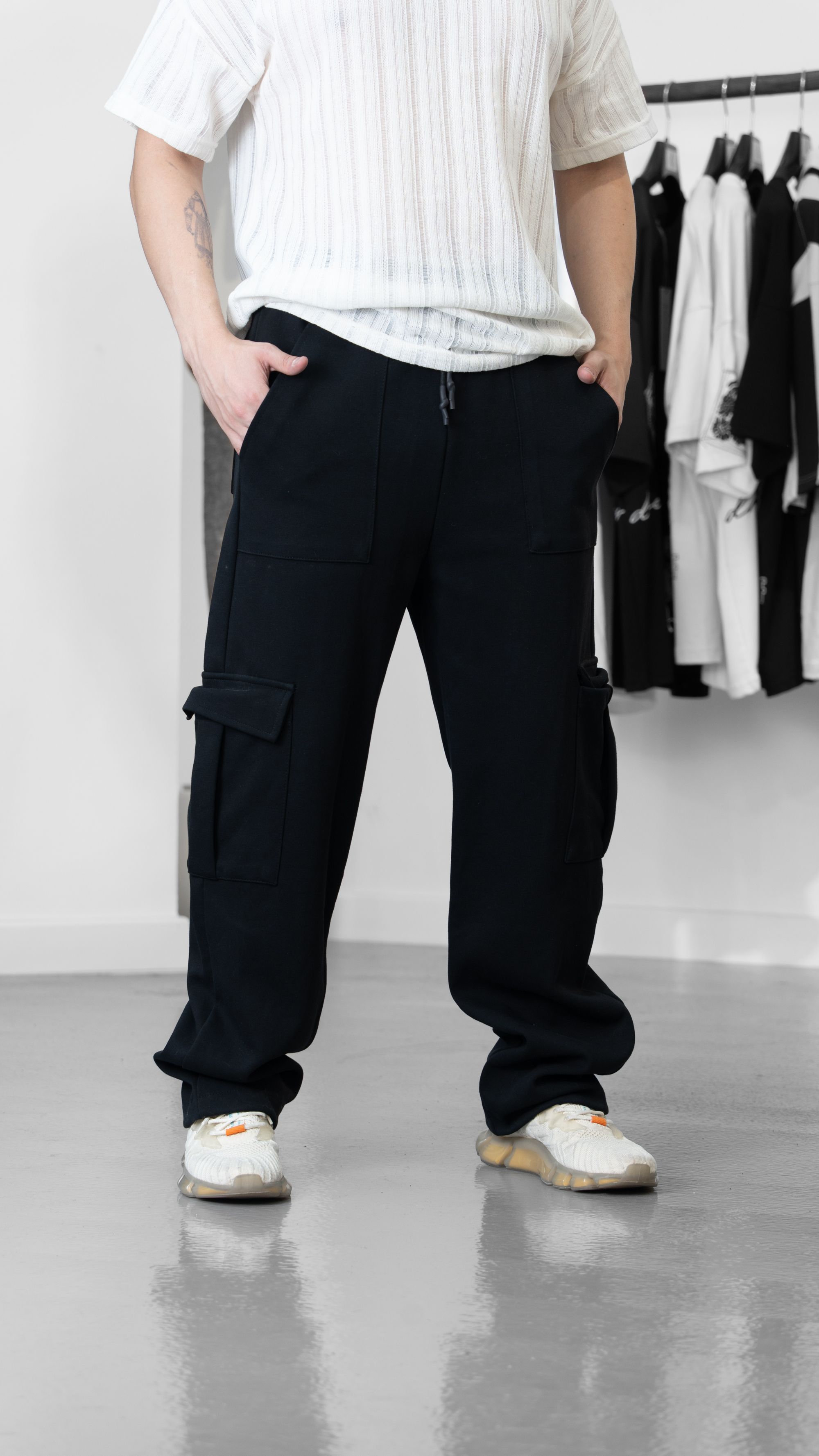 Premium Siyah Baggy Pantolon