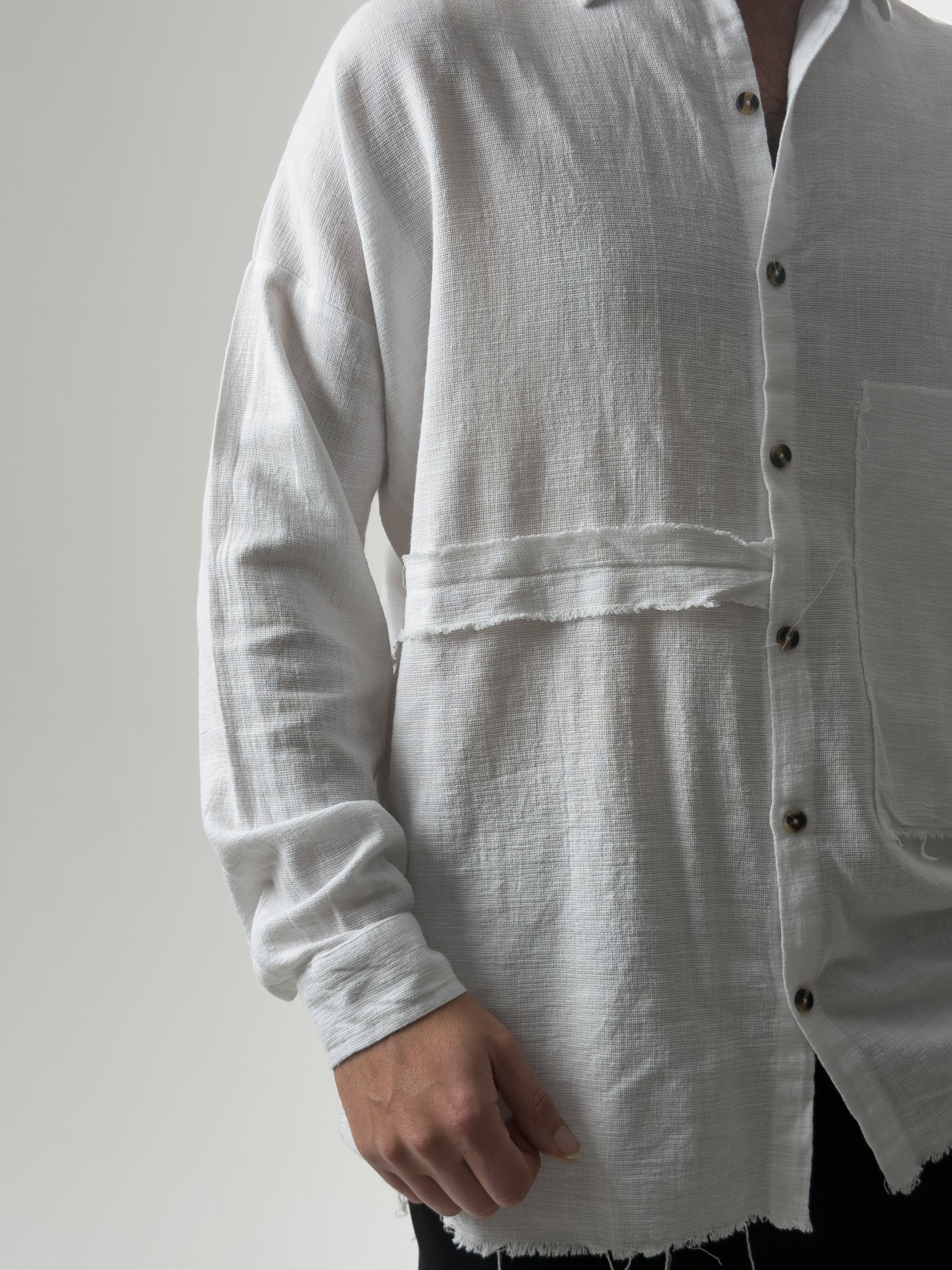 Tasarım Erkek Beyaz Gömlek COC2613