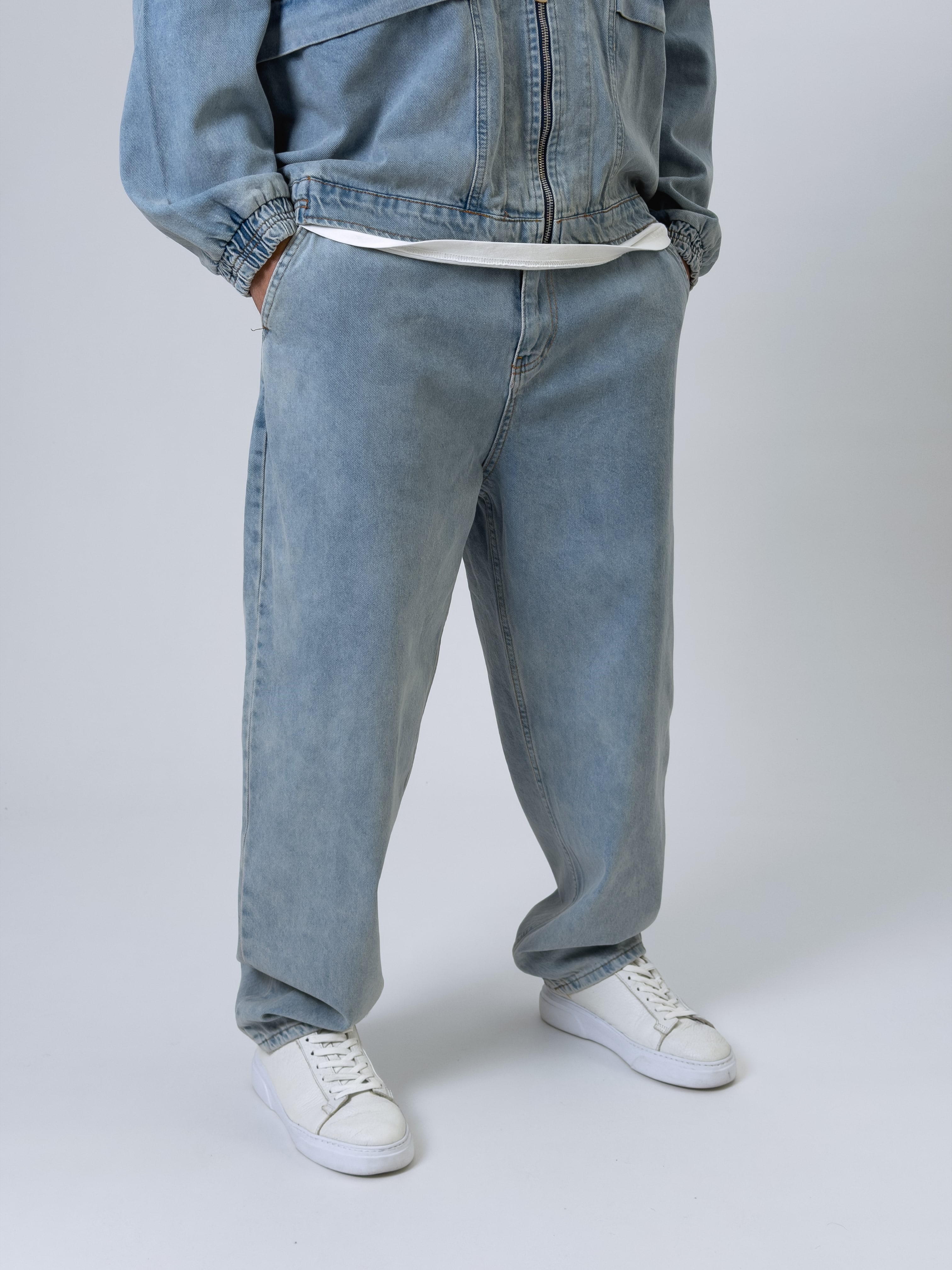 Tasarım Erkek Baggy Kot Pantolon COC2544