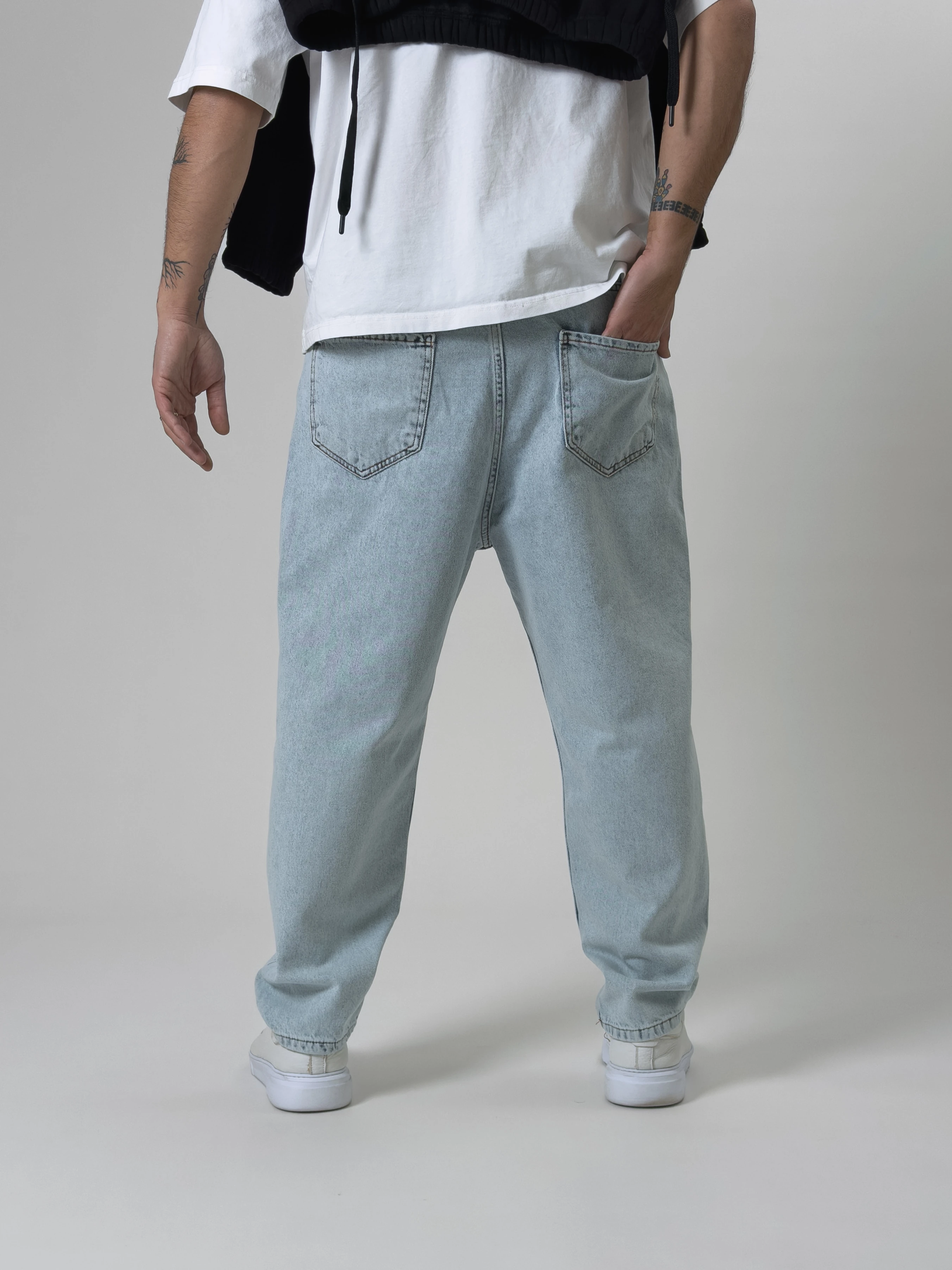 Boyfriend Buz Mavisi Erkek Kot Pantolon COC2526