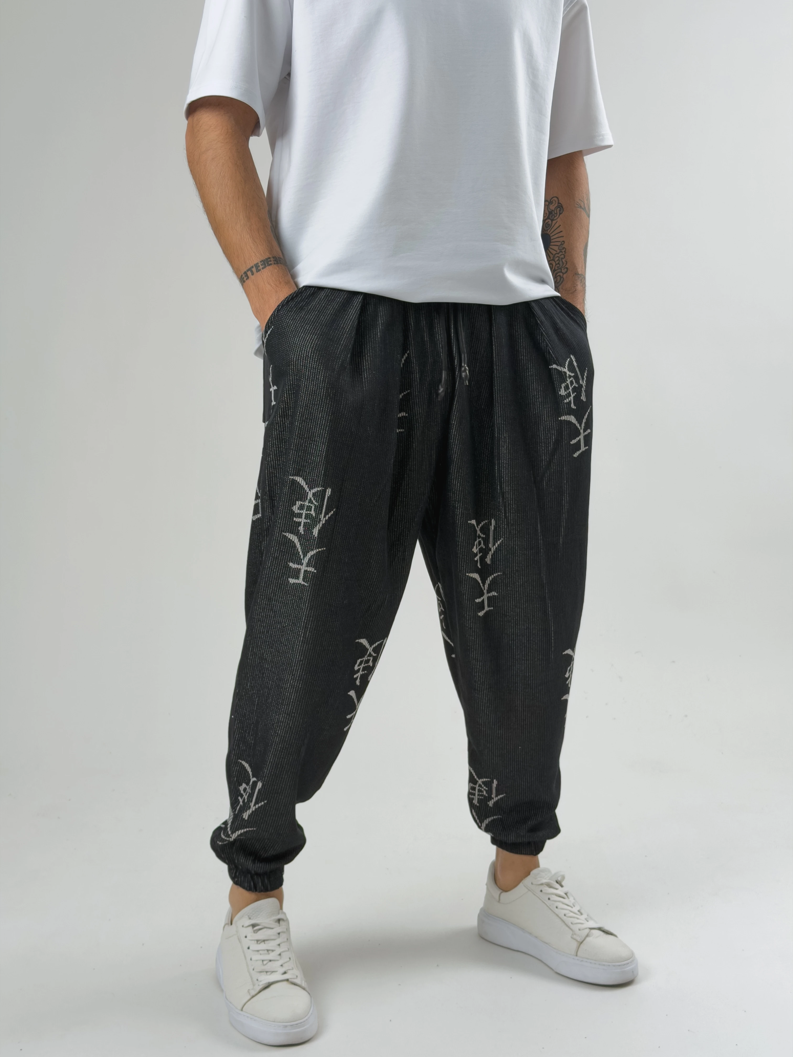 Erkek Chinese Pileli Yarım Şalvar COC2583