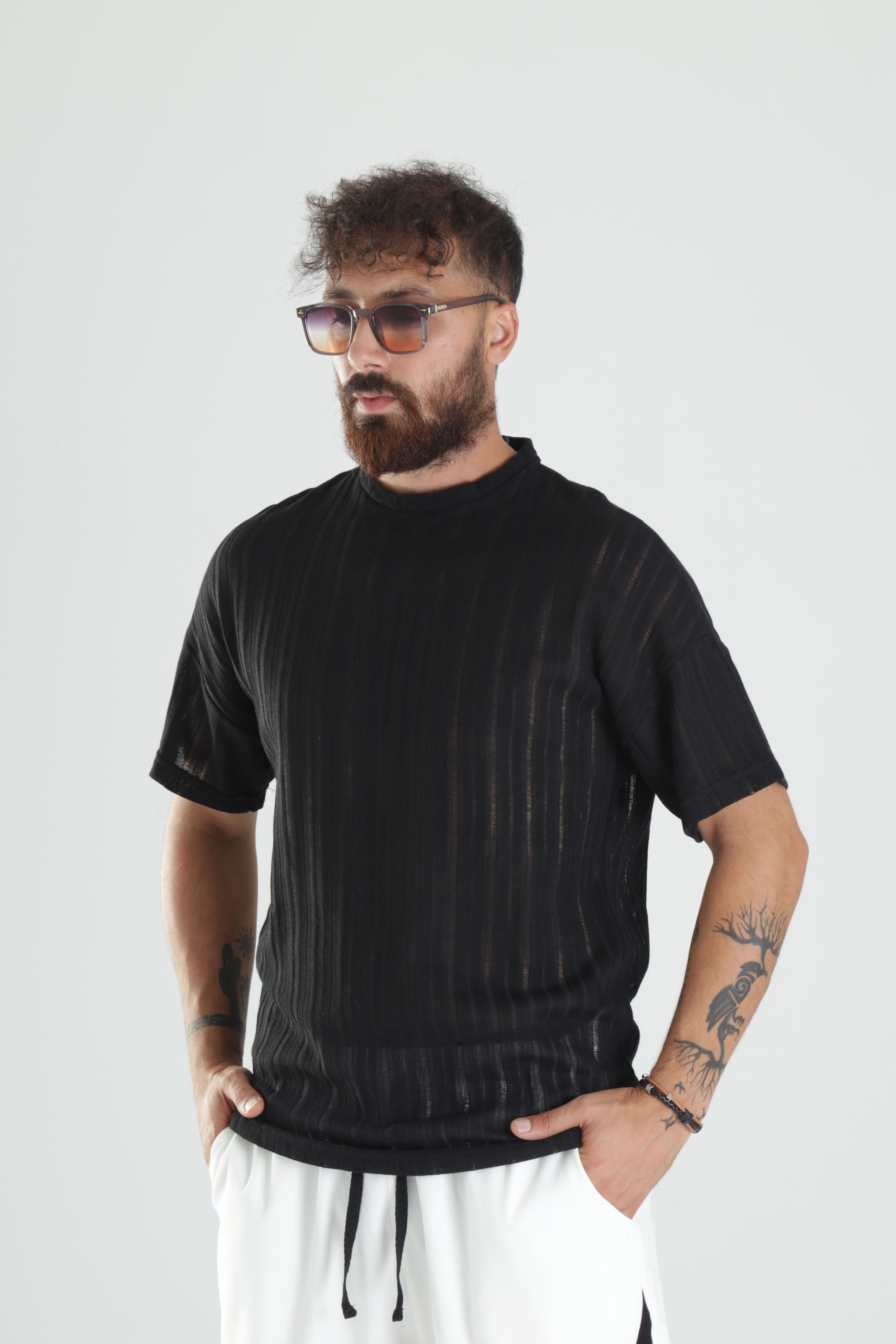 Tasarım Siyah T-Shirt