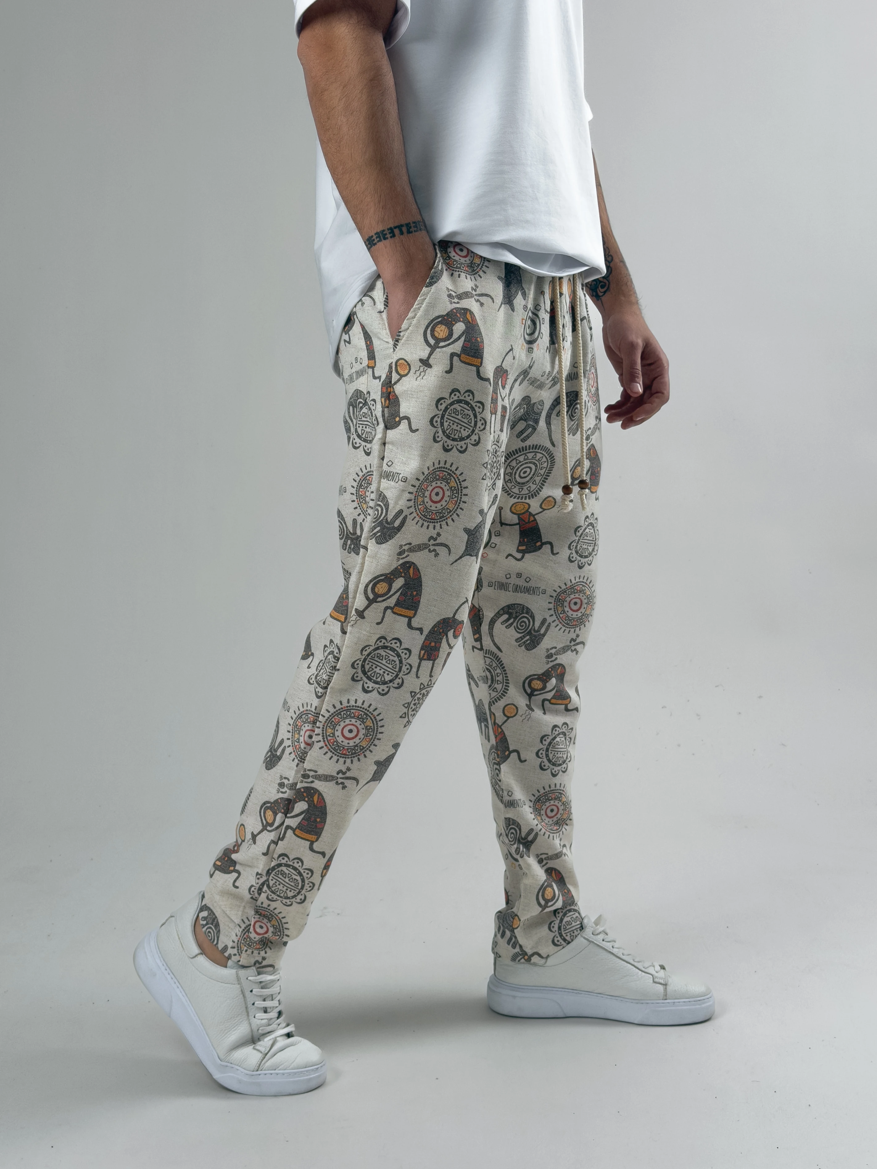 Cocopelli Desenli Baget Pantolon COC2584