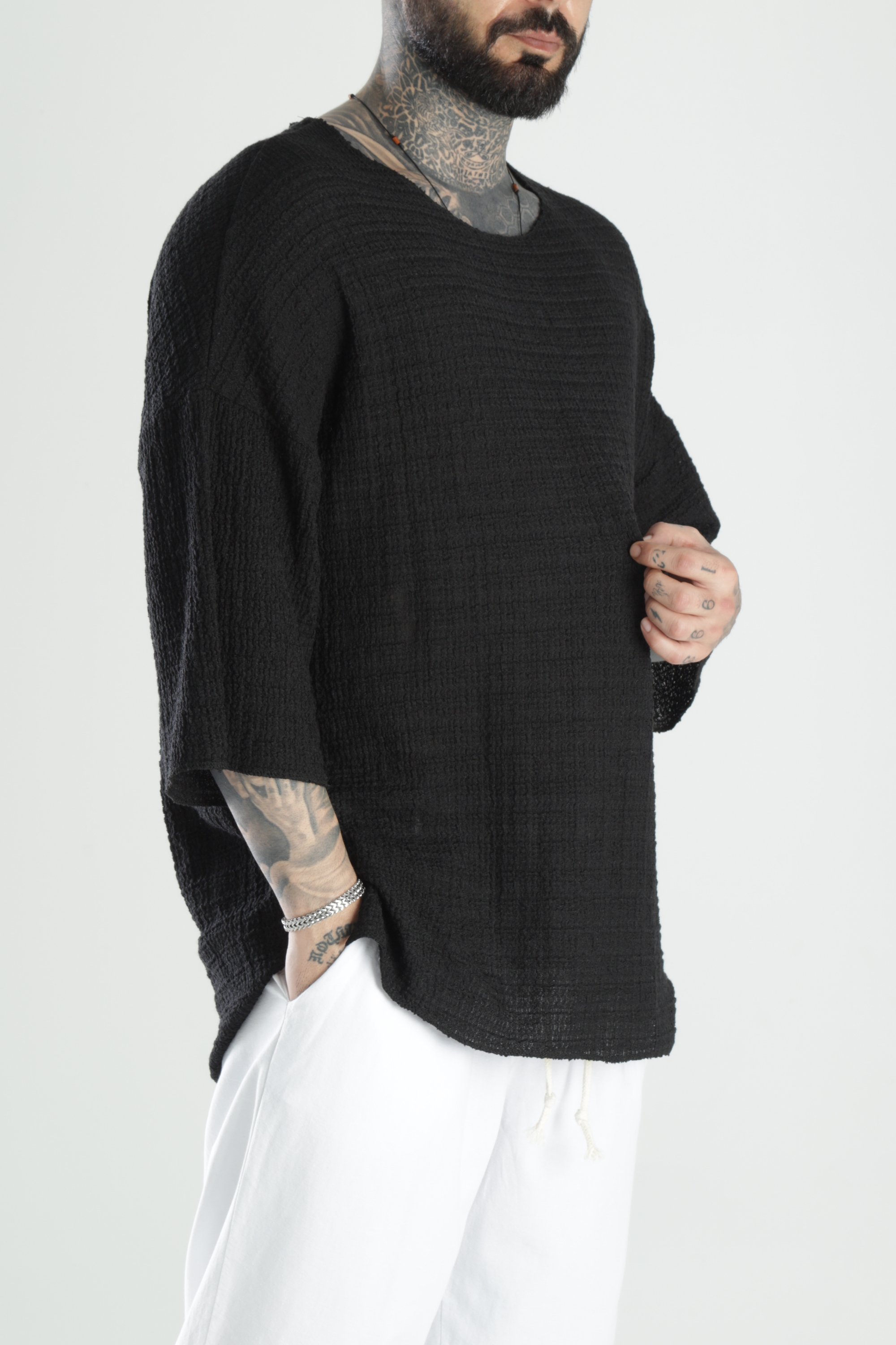 Likralı Oversize T-Shirt 