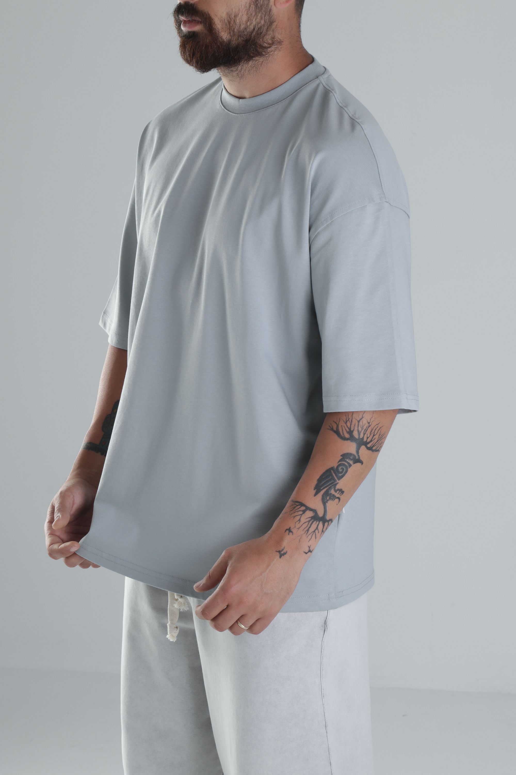 Gri Oversize T-Shirt
