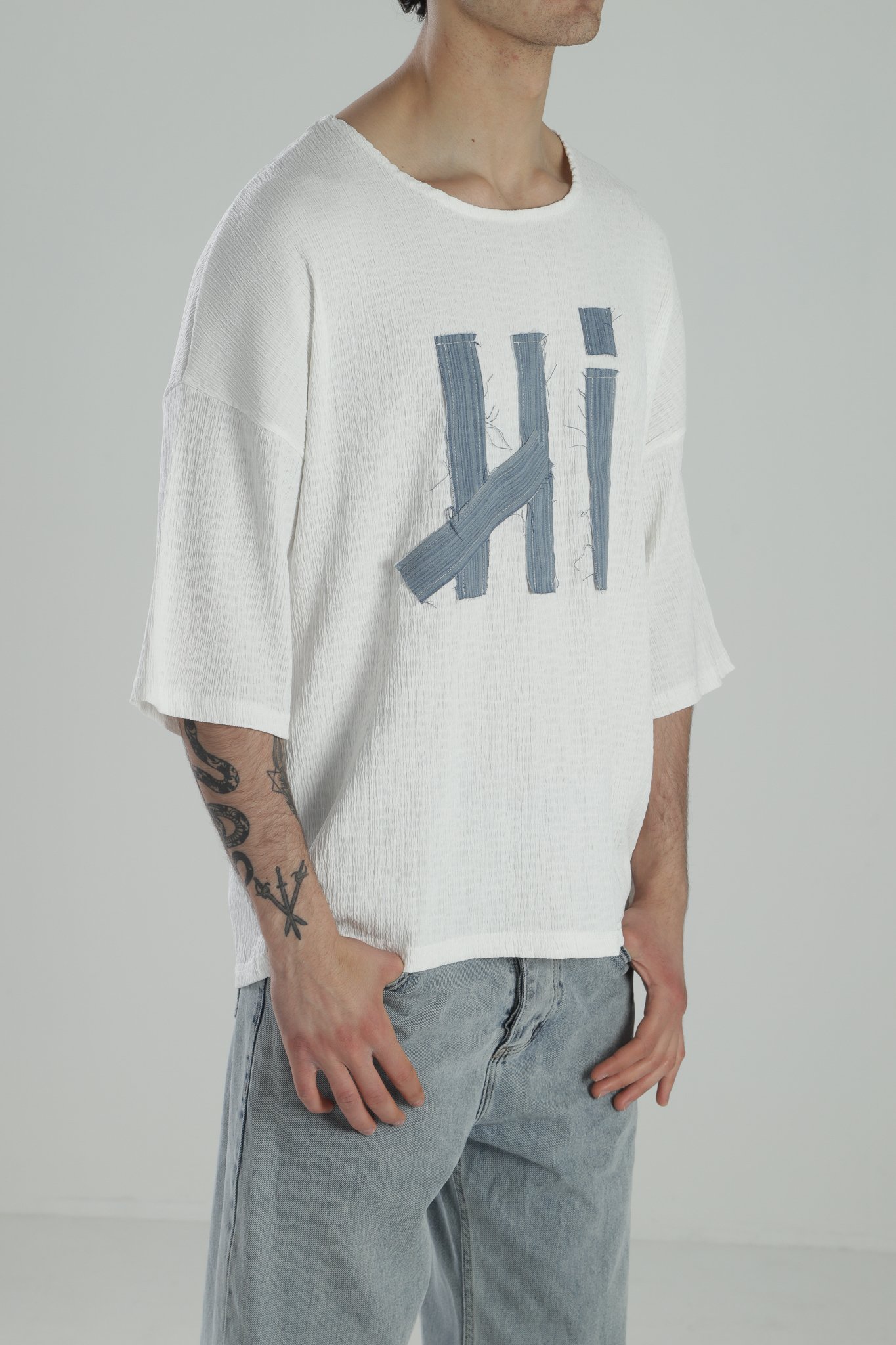 Bürümcük Kumaş Bohem T-Shirt
