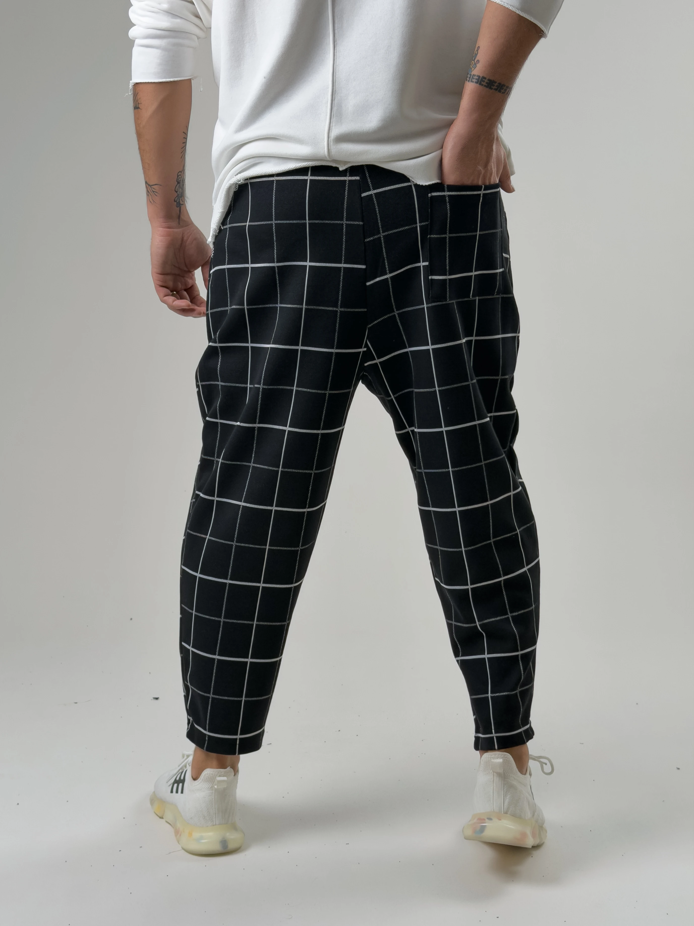 Ön Cep Detaylı Desenli Erkek Baget Pantolon COC2601