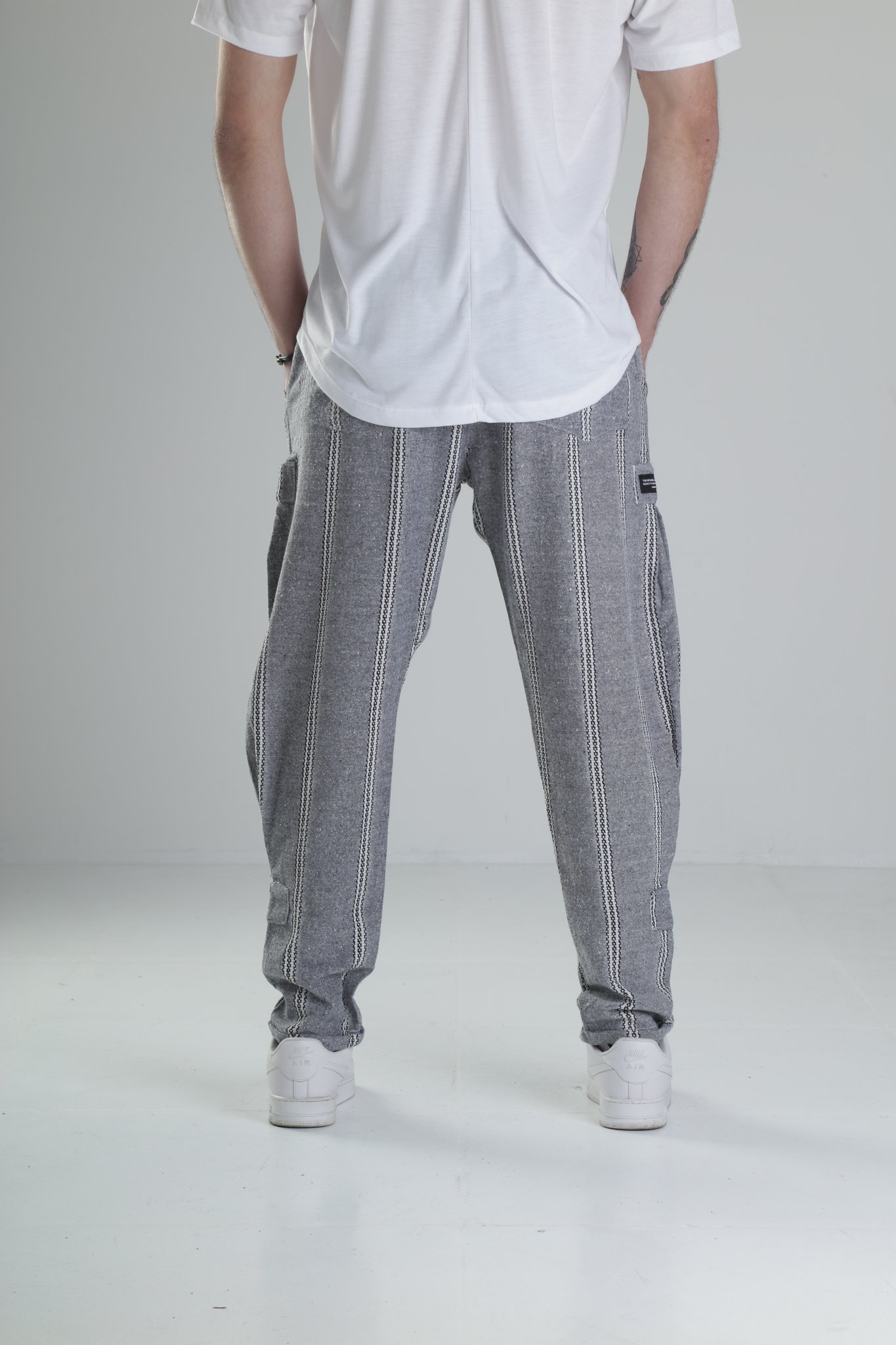 Gri Desenli Hazer Pantolon
