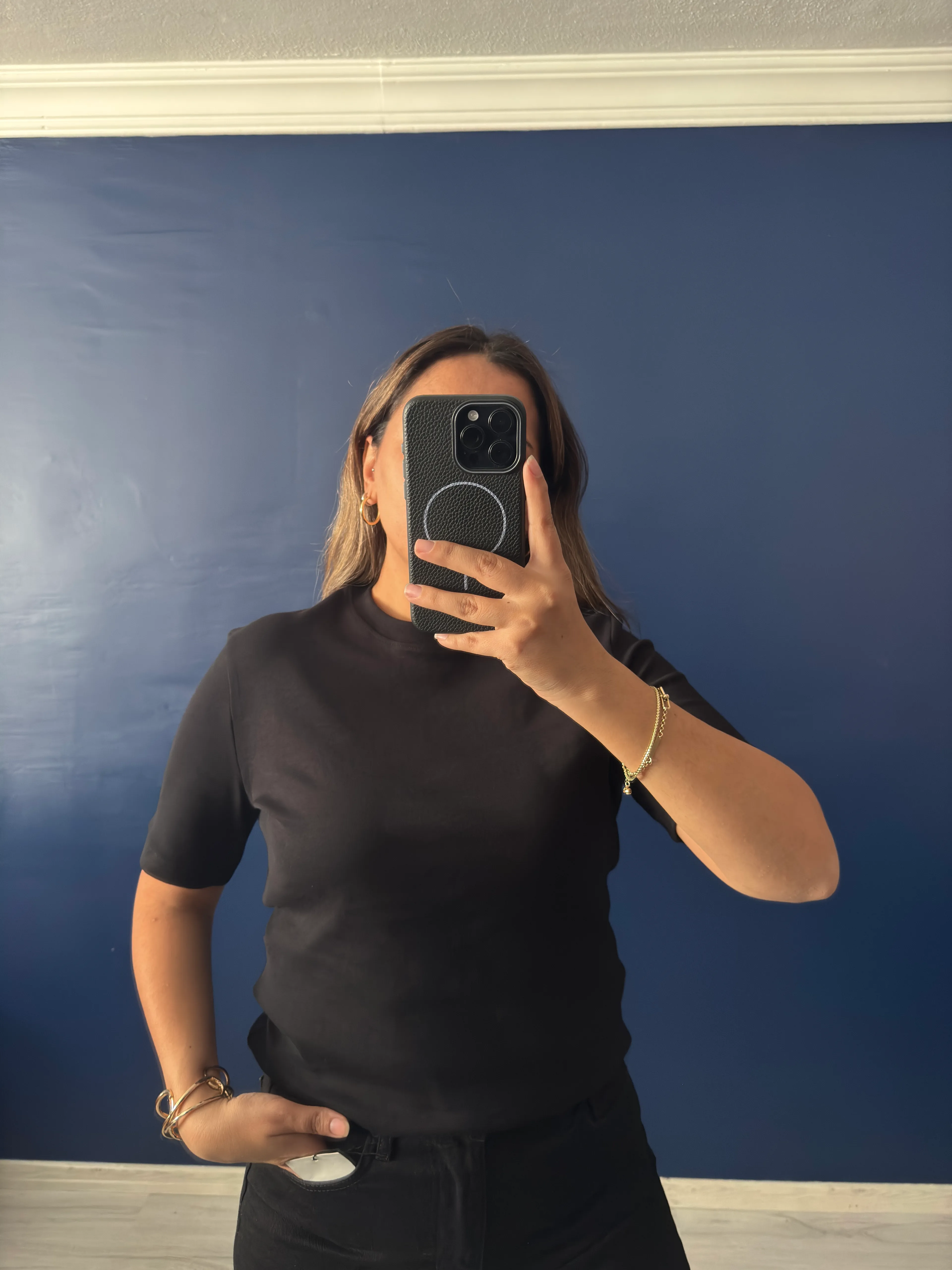 Siyah Massimo Bisiklet Yaka 