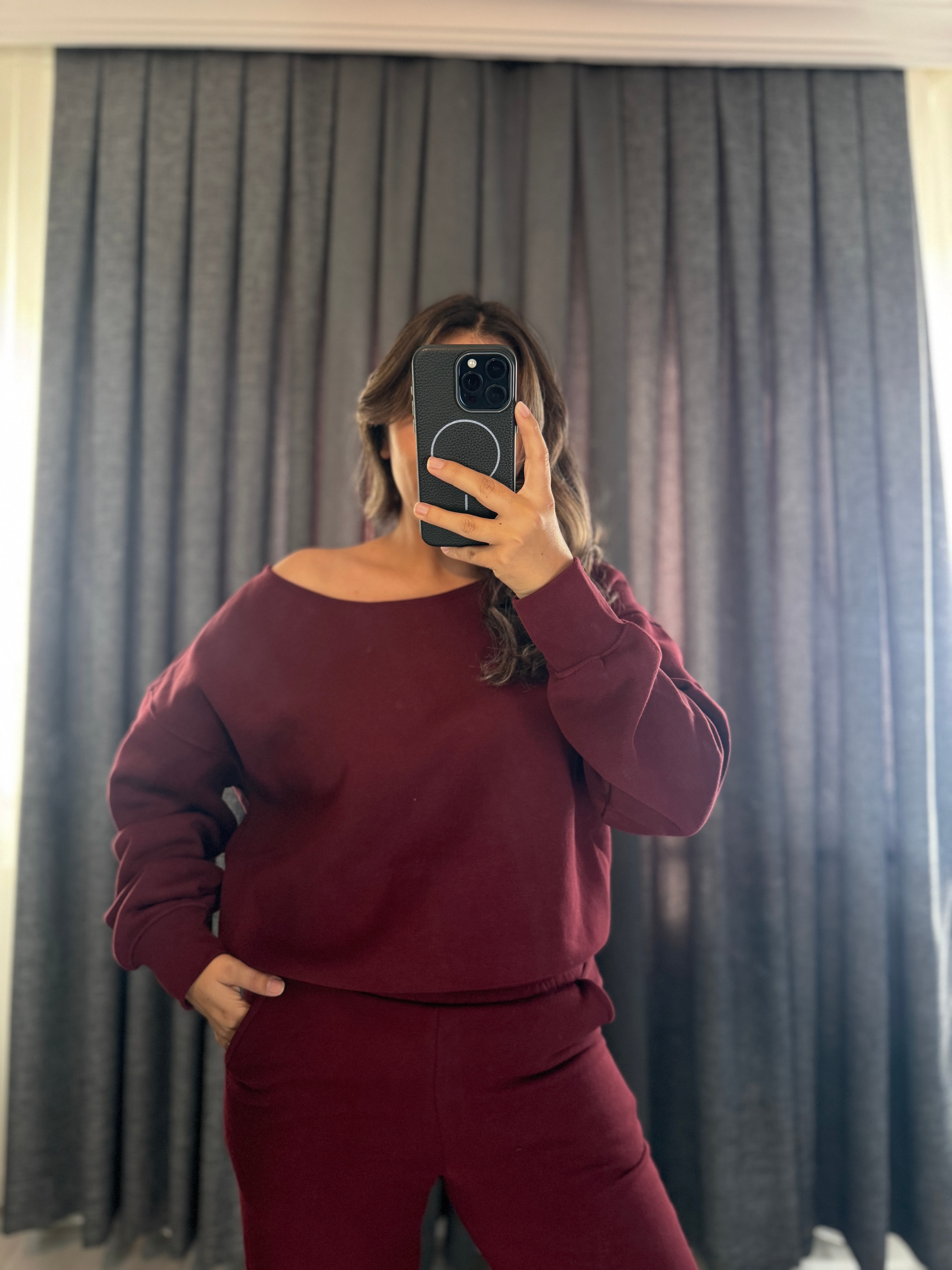 Bordo Sweatshırt