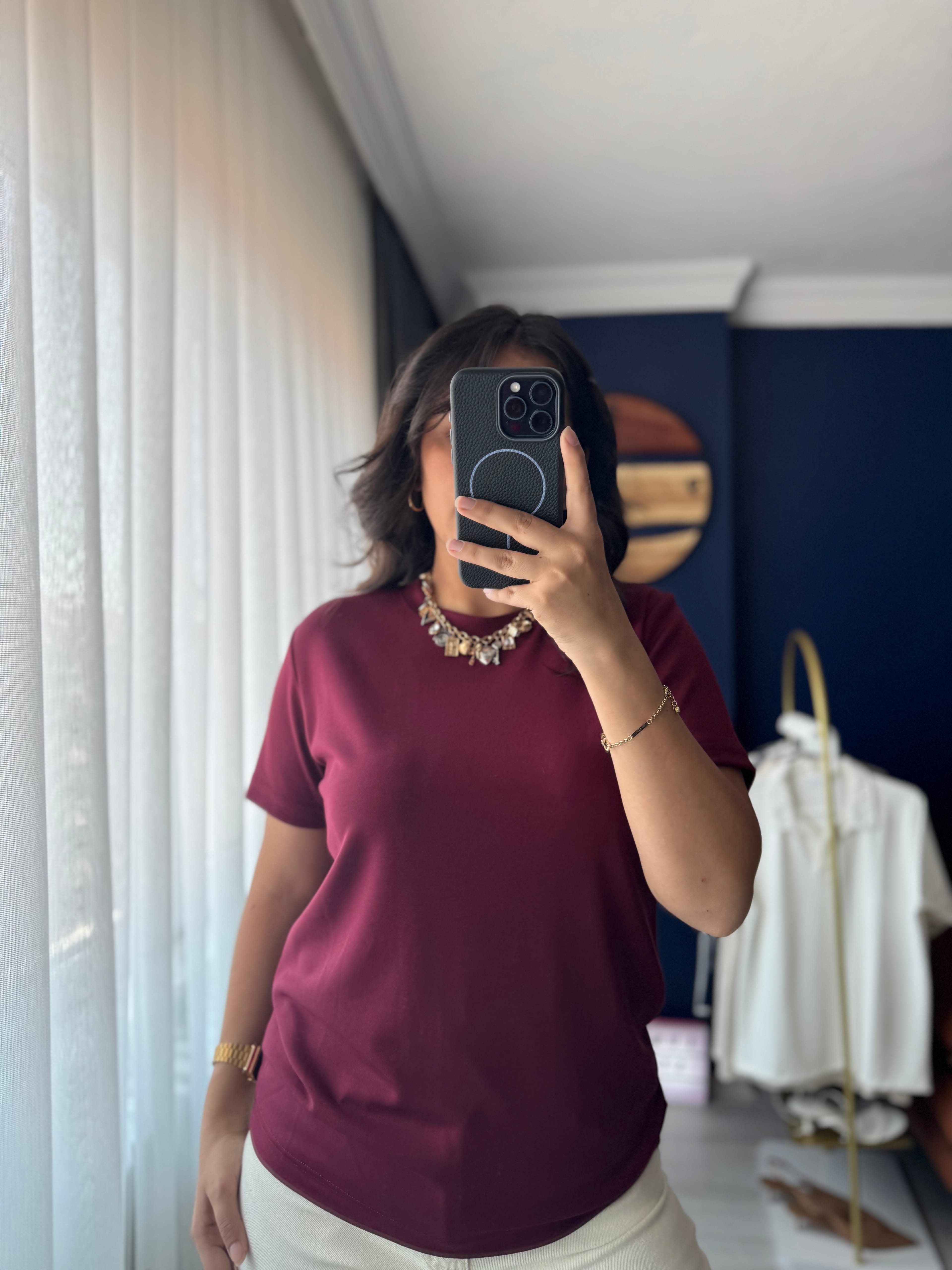 Bordo Oysho Tshırt