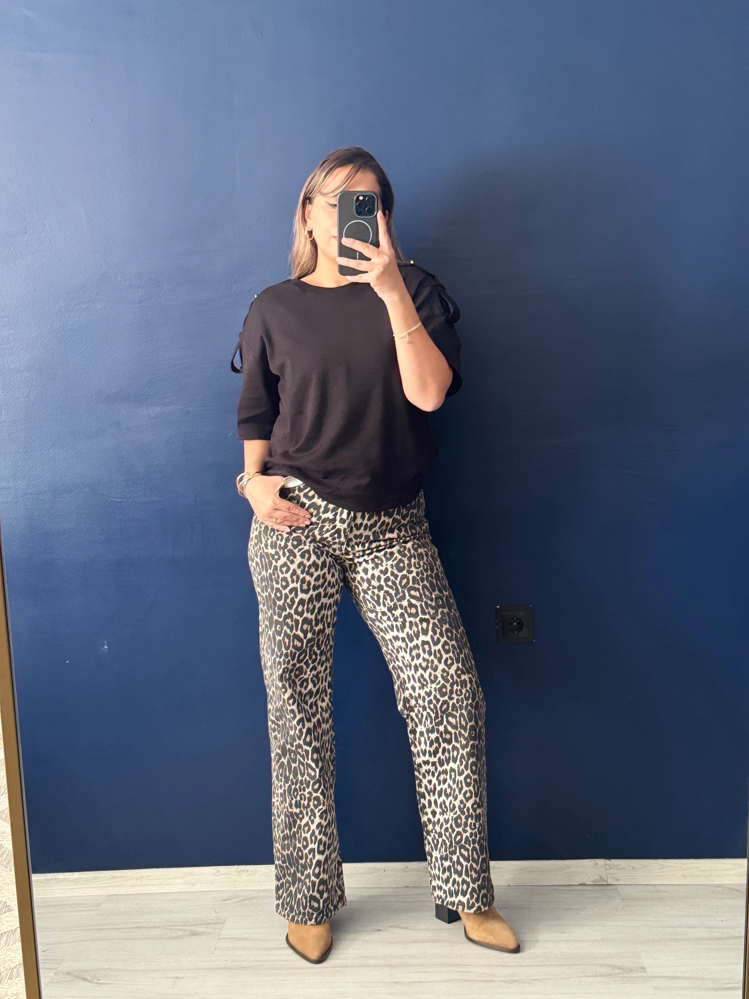 Gold Düğme Apoletli basic Tshırt