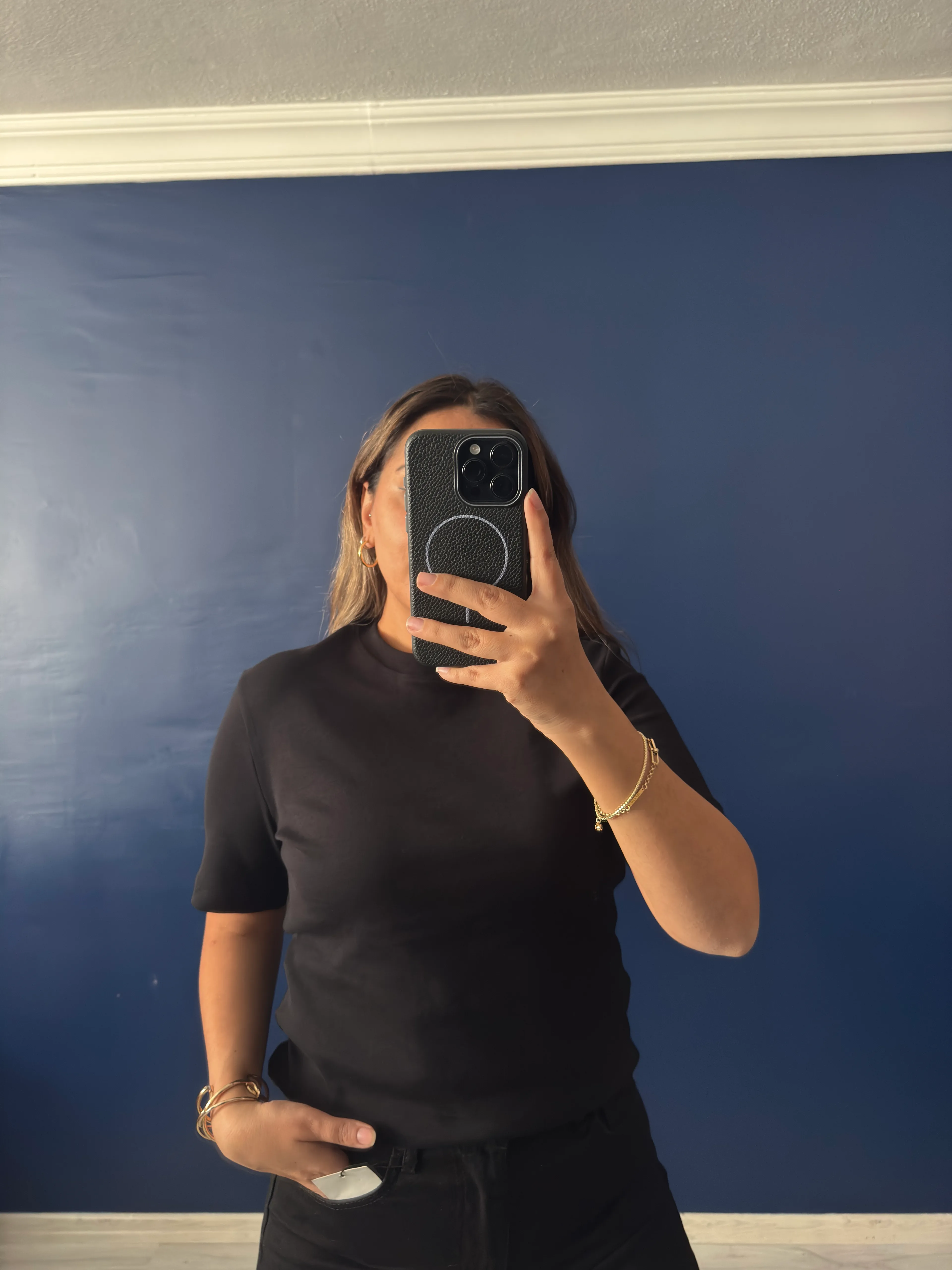 Siyah Massimo Bisiklet Yaka 