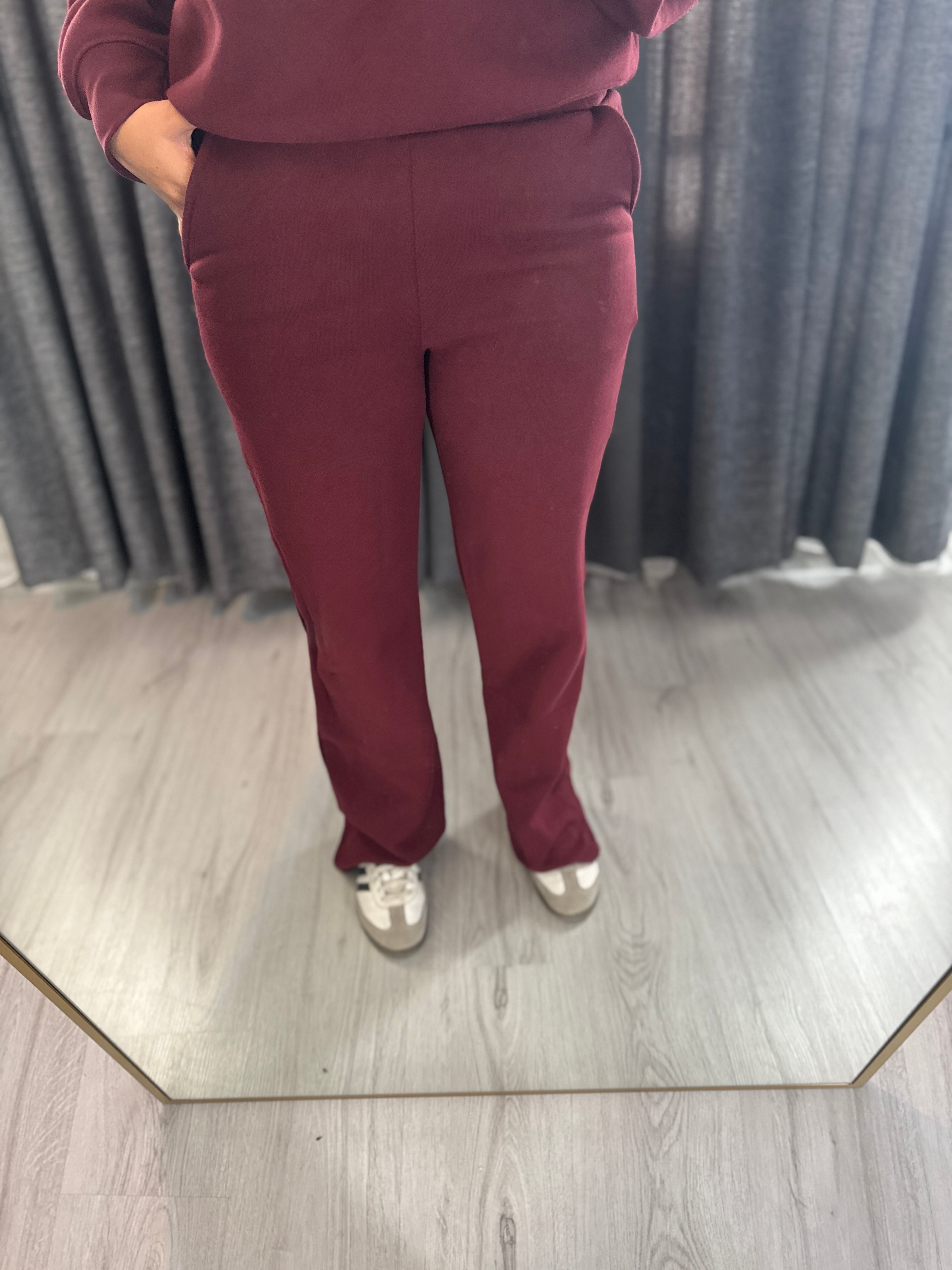Bordo Eşofman Altı