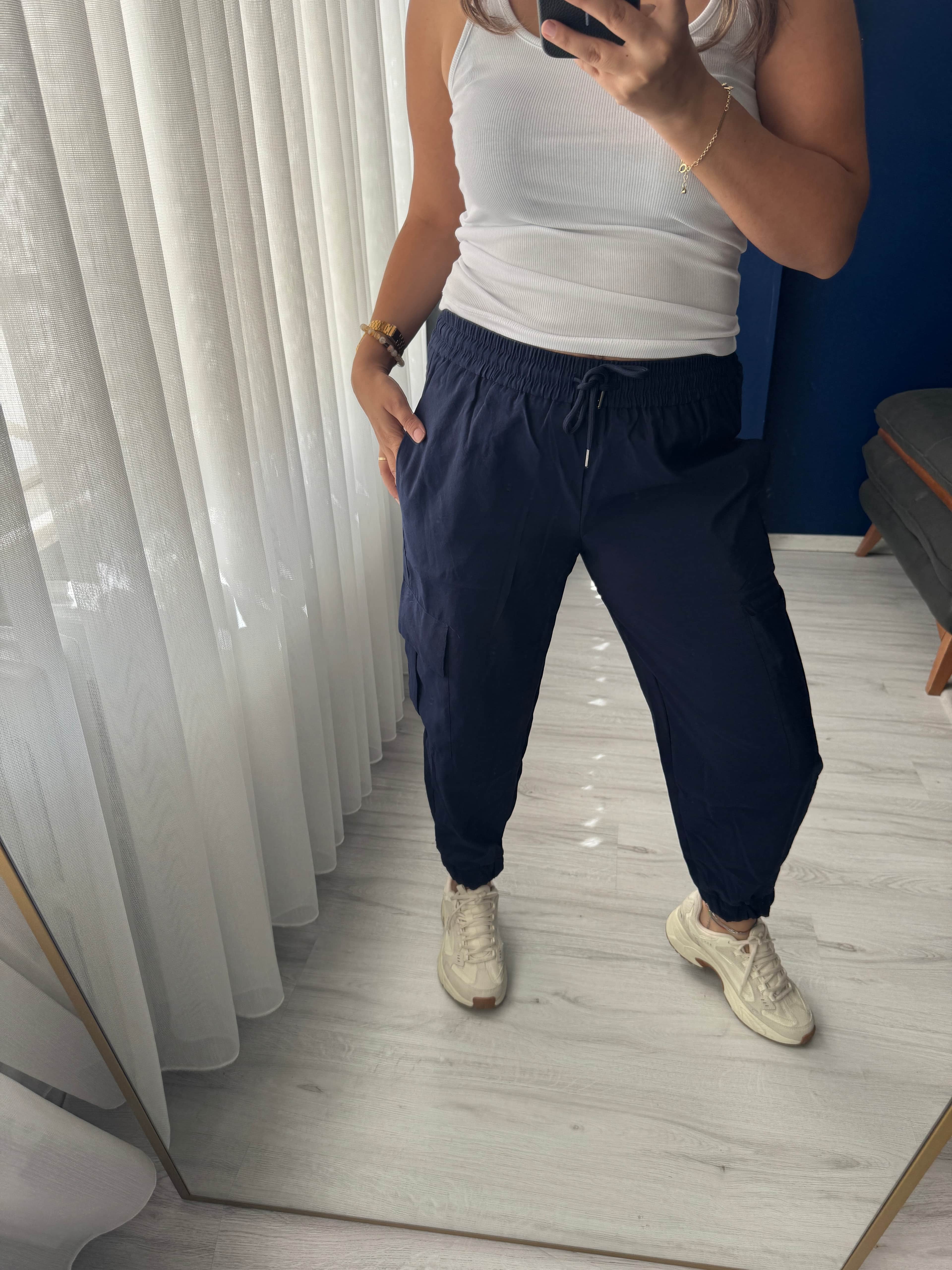 Lacivert jogger pantolon