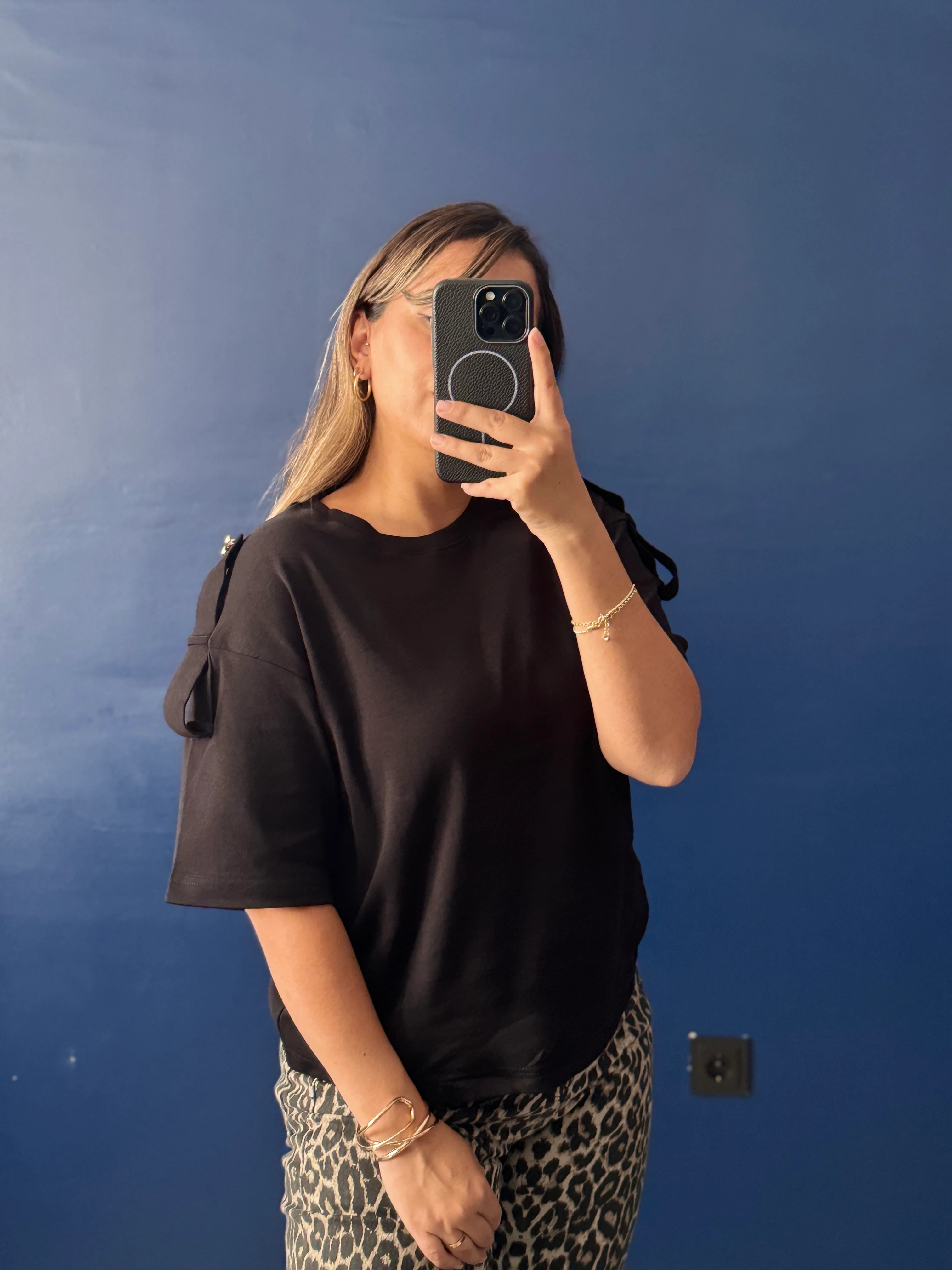 Gold Düğme Apoletli basic Tshırt