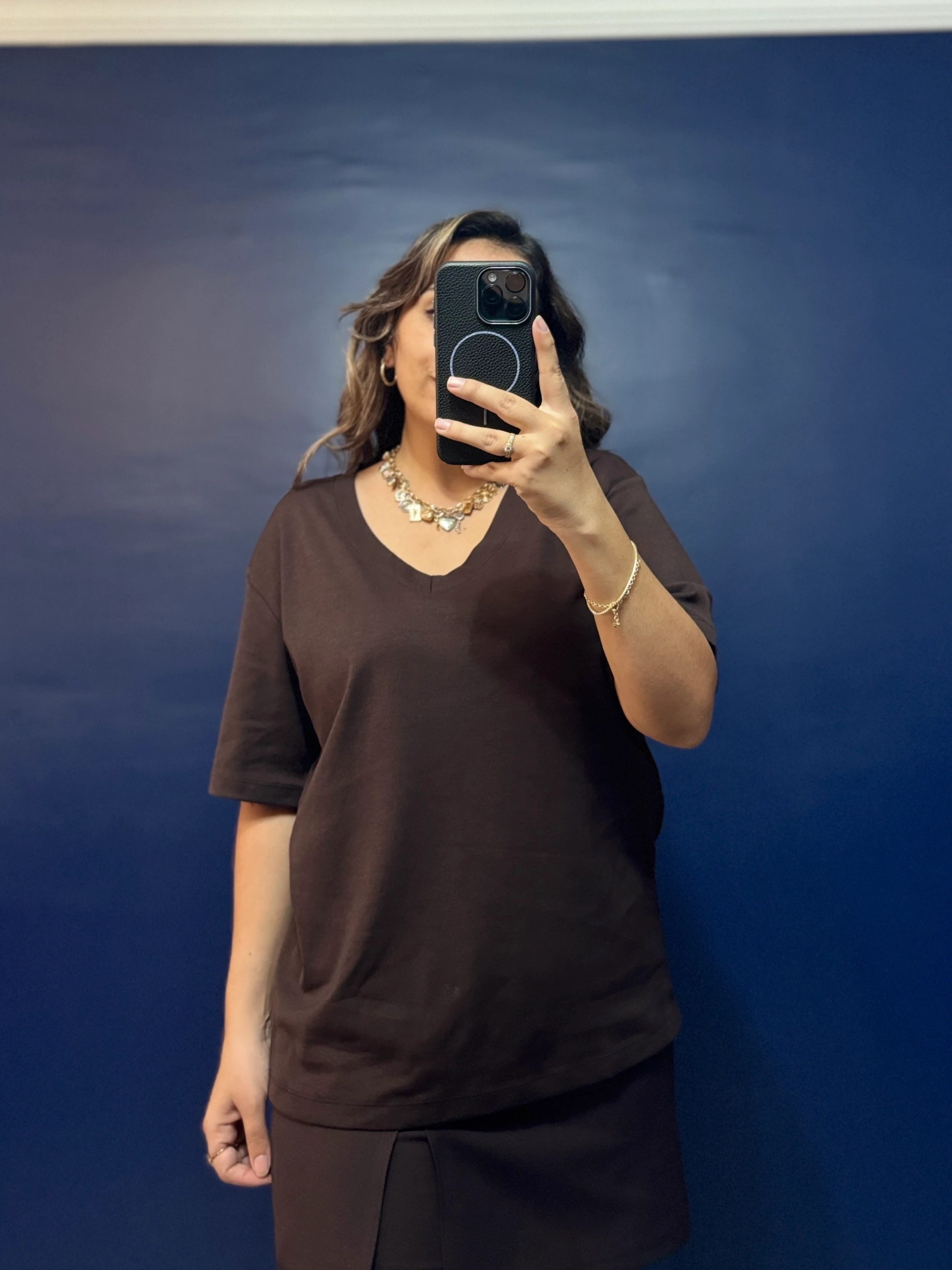 Kahve V Yaka Massi Basic