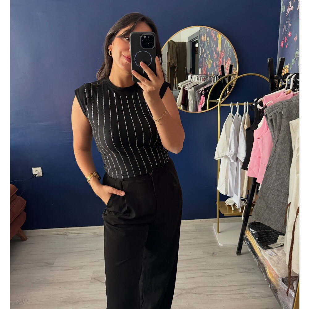 Taşlı bluz