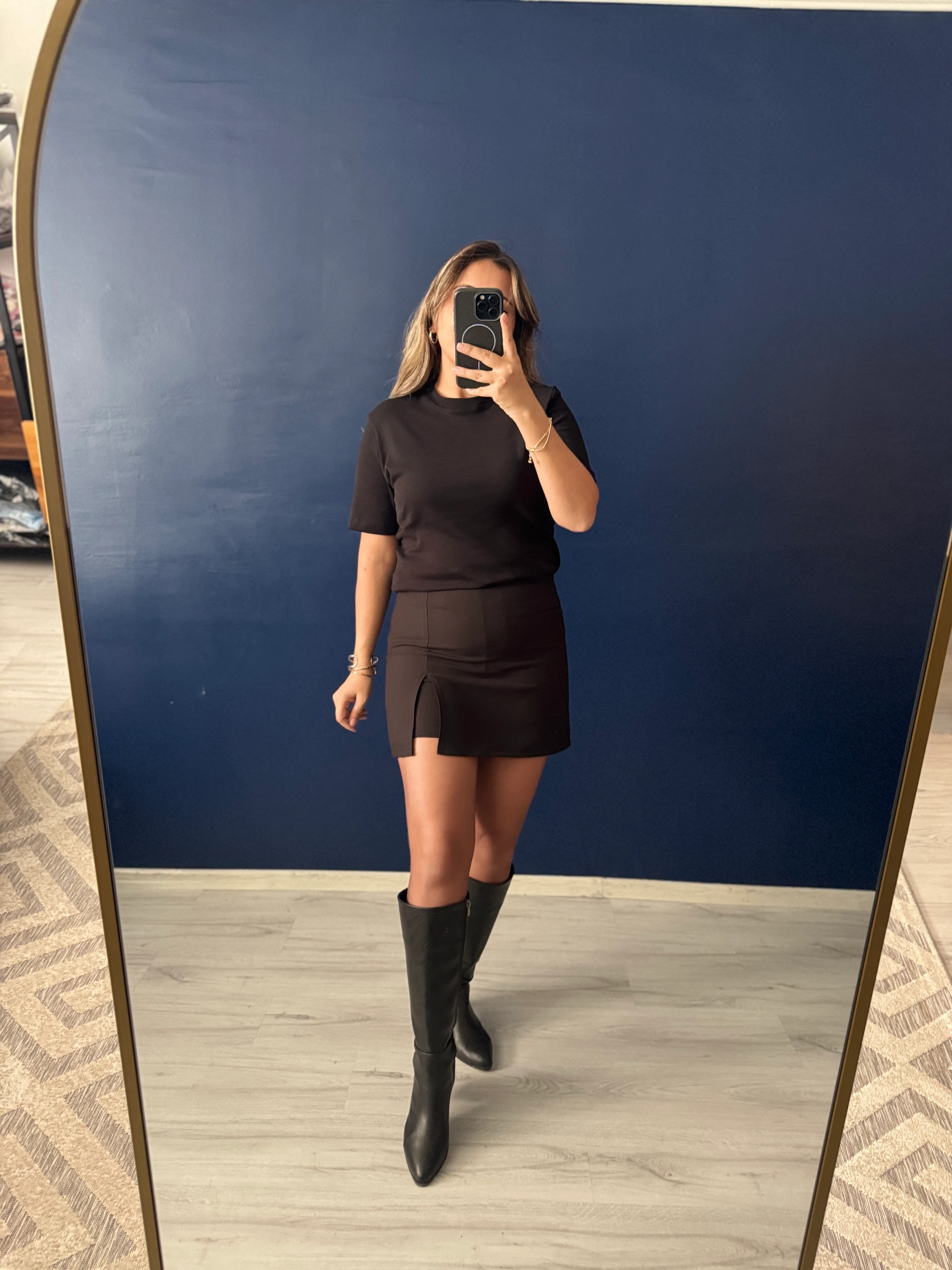 Siyah Mini Şort Etek