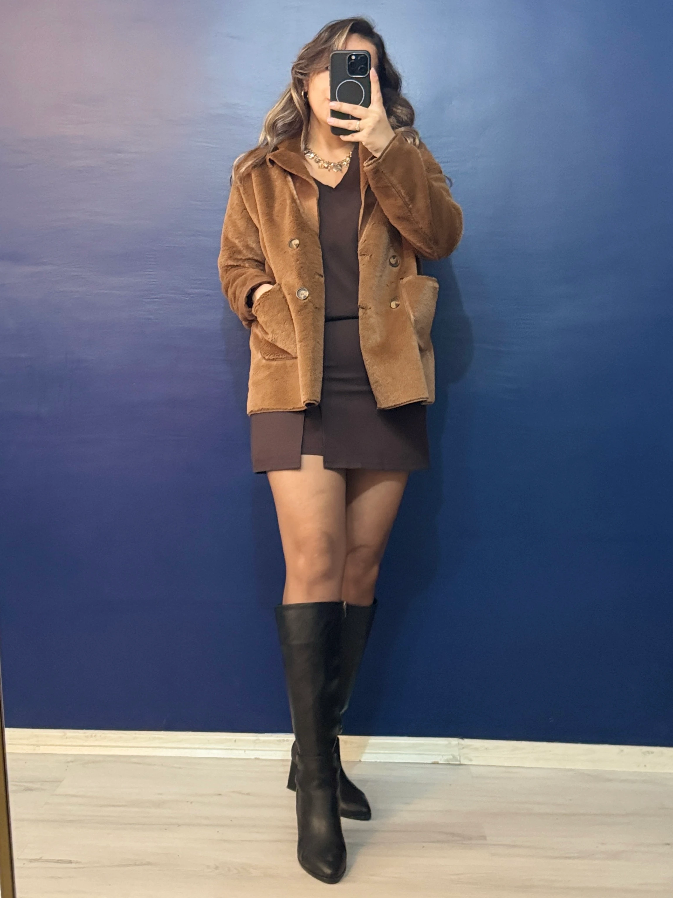 Kahve Mini Şort Etek