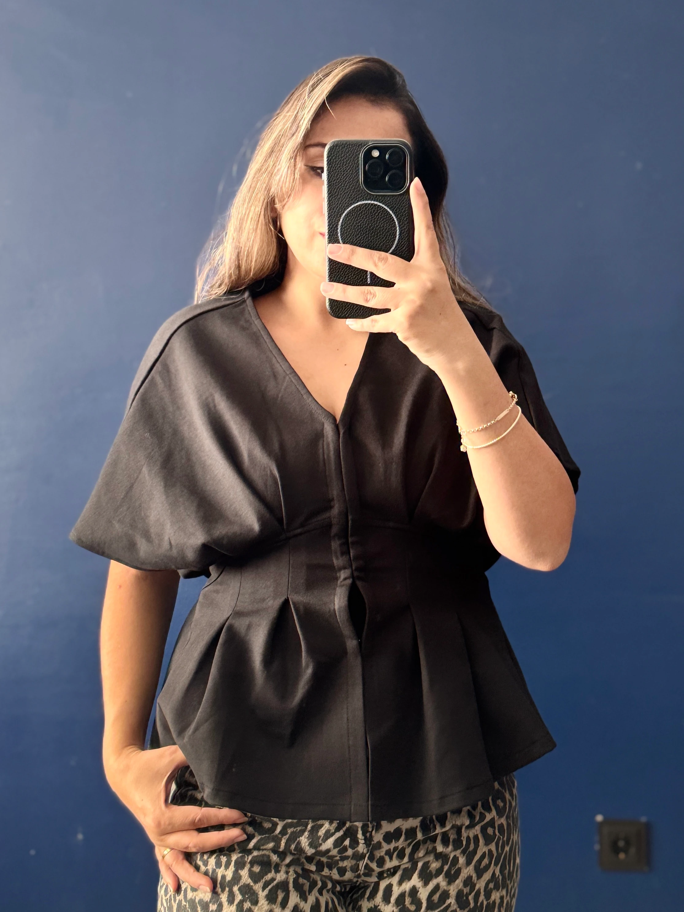 Korsajlı Agraf Kapama Bluz