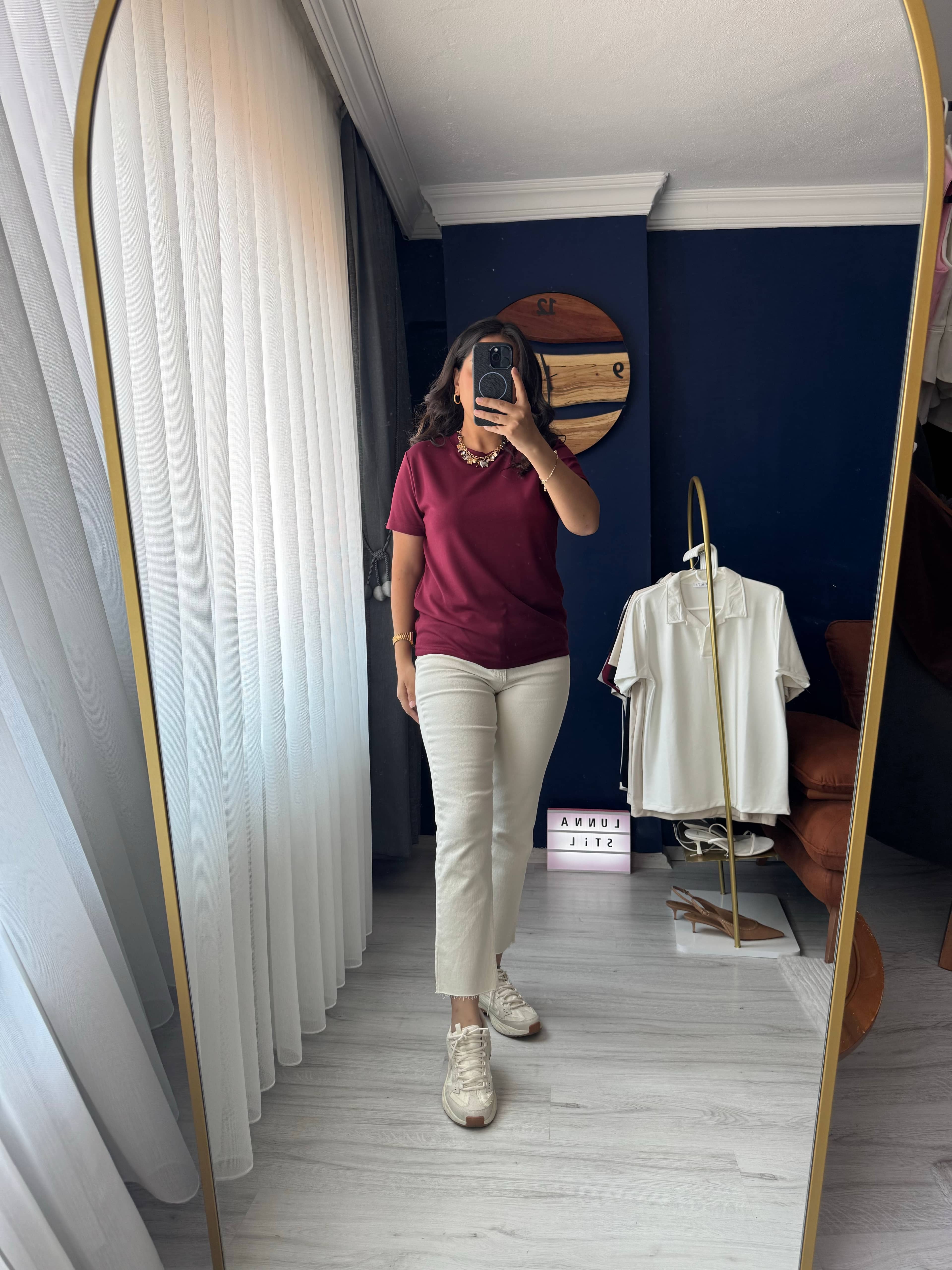 Bordo Oysho Tshırt