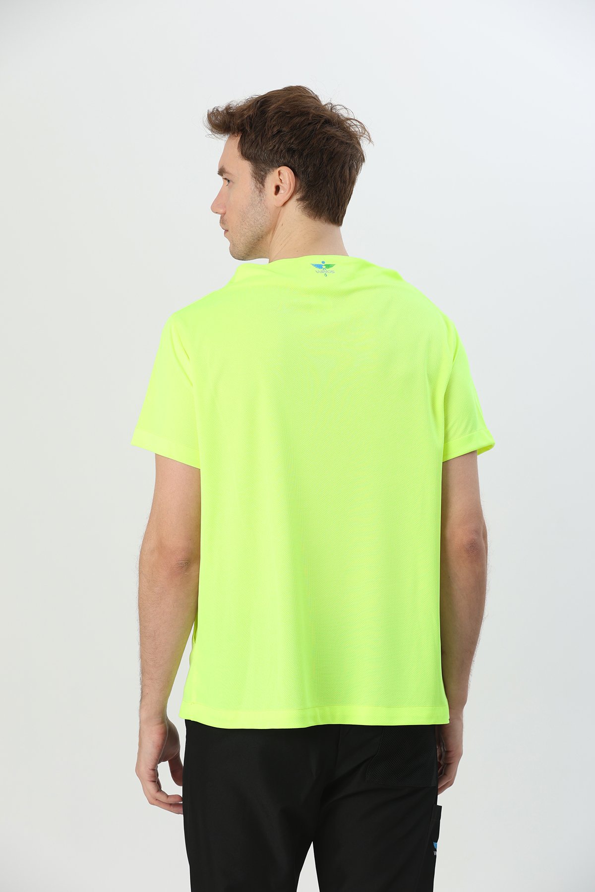 Erkek Wings Cowl Neck Neon