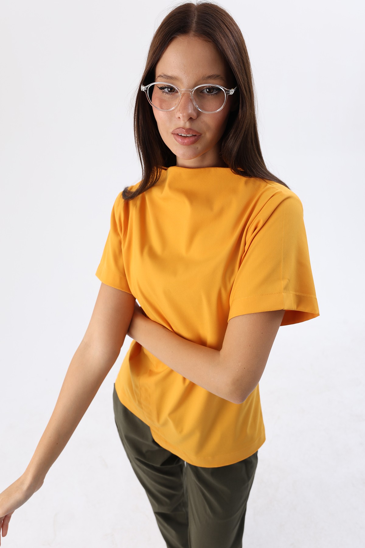 Kadın Wings True Cowl - Ocre & Haki