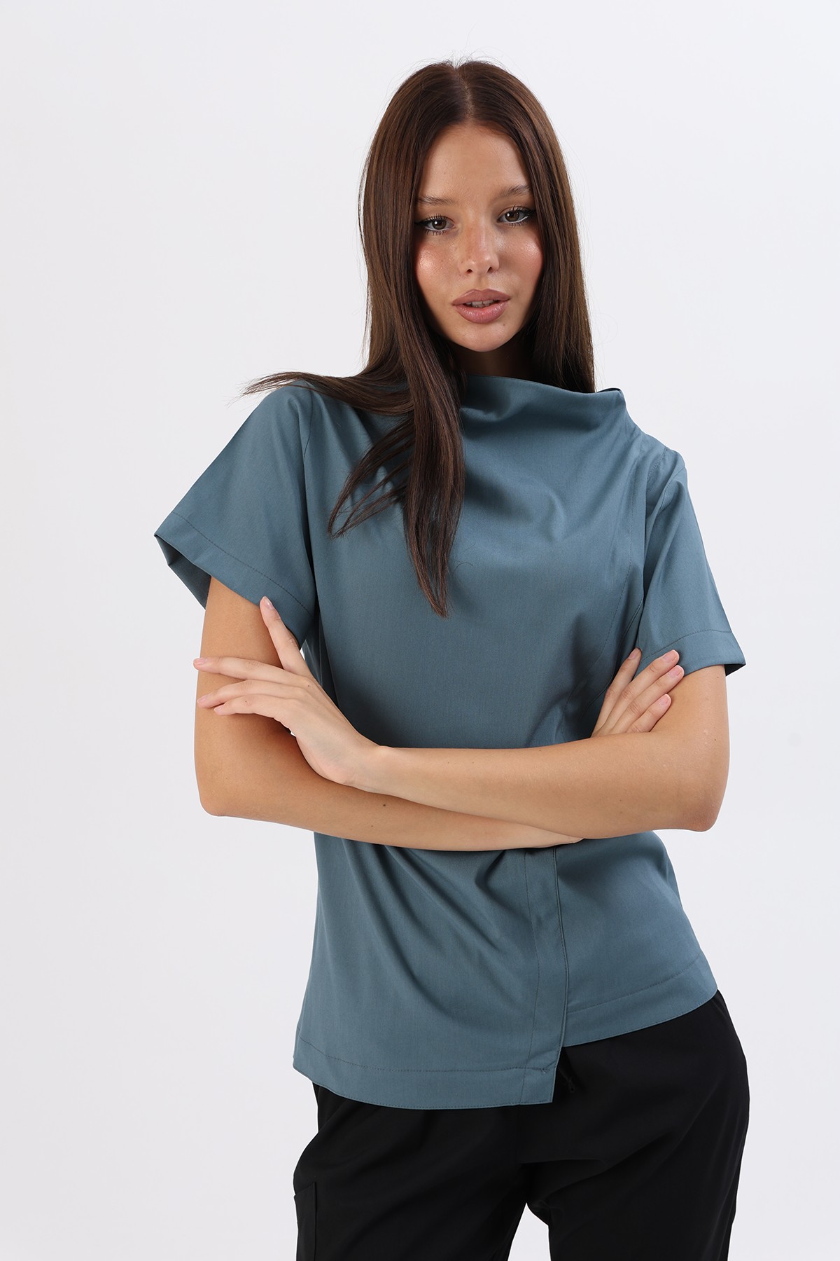 Kadın Wings True Cowl - Ocean & Black
