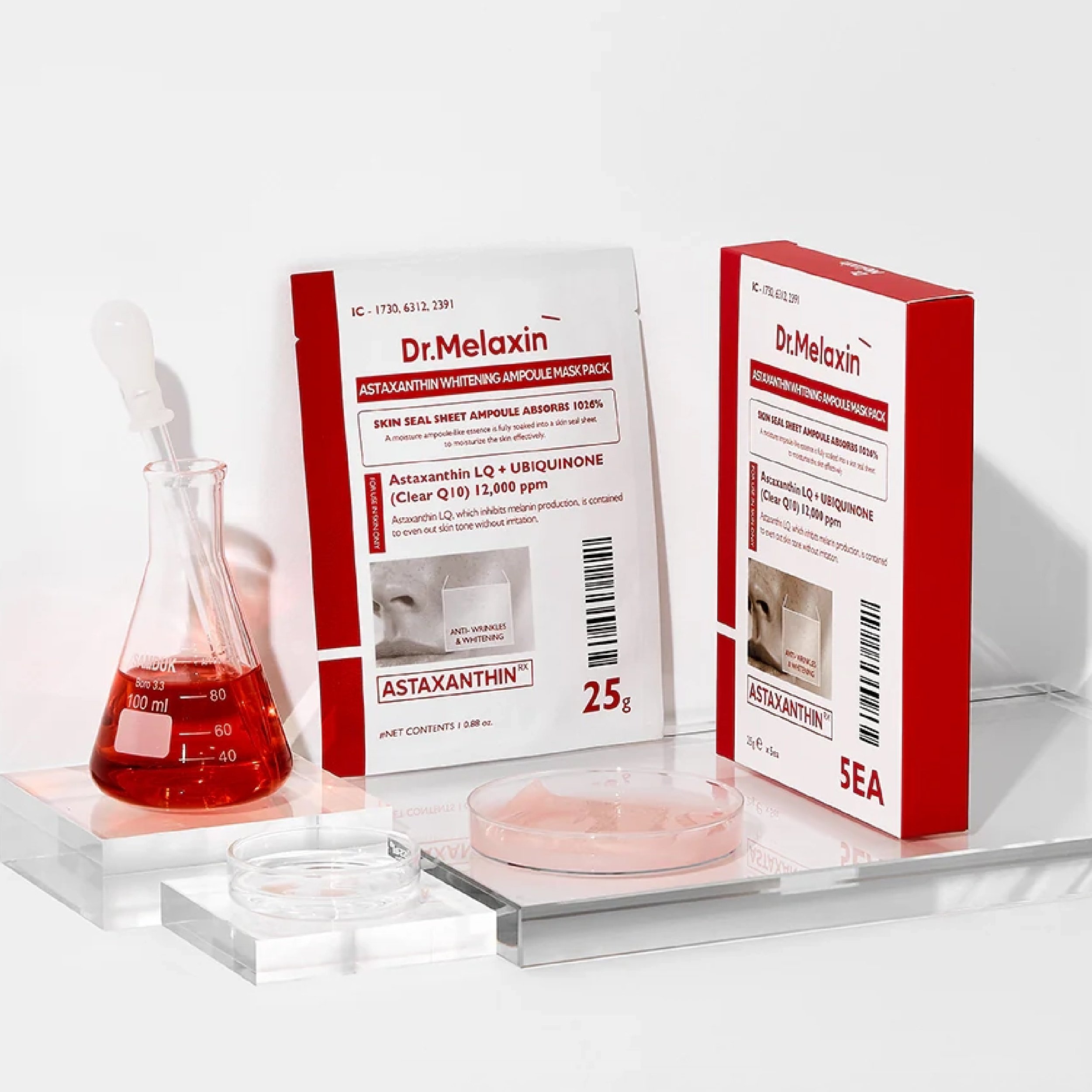 Astaxanthin Leke Karşıtı Aydınlatıcı Maske 5 Adet