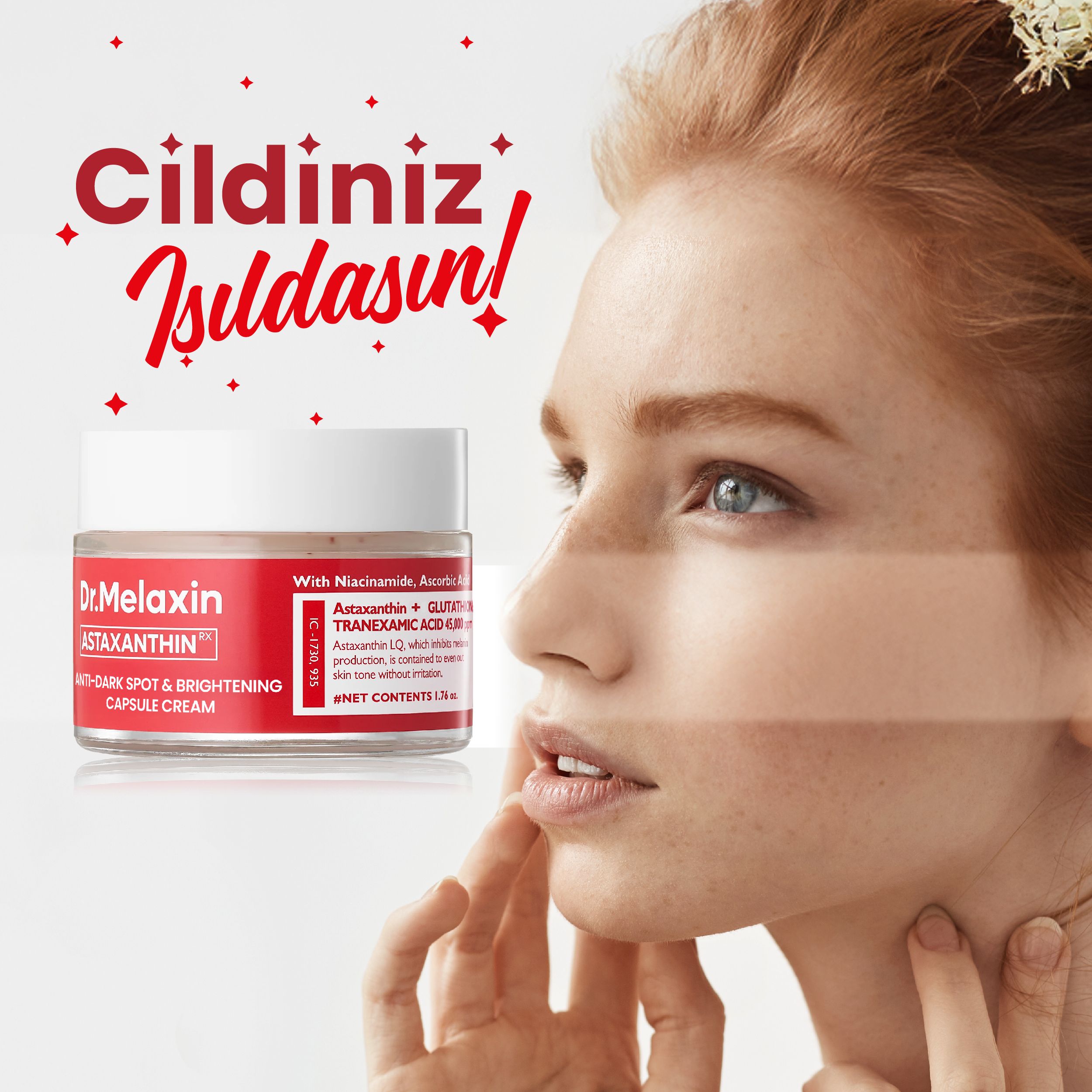 Astaxanthin Leke Karşıtı Aydınlatıcı Kapsül Krem 50ml
