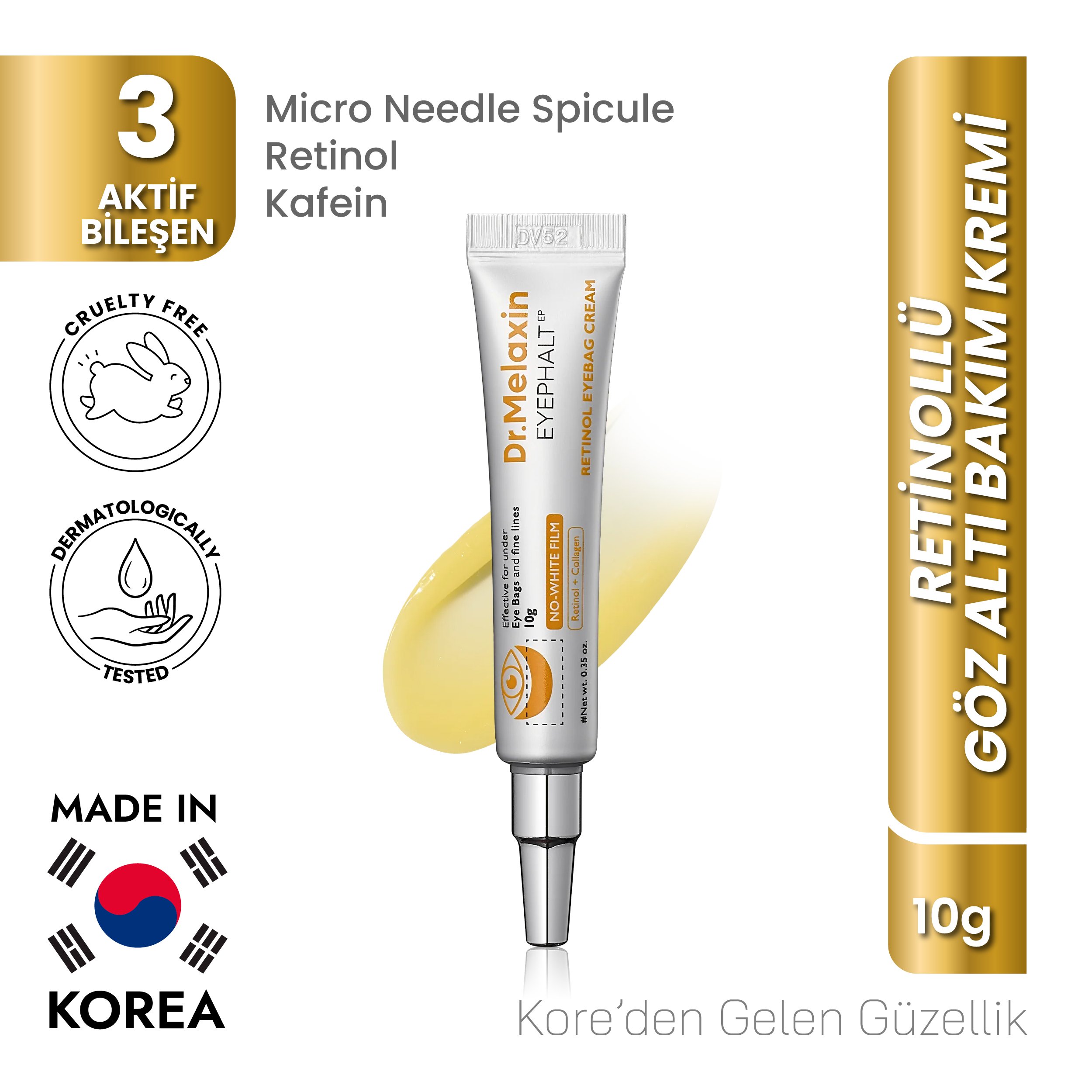 Eyephalt Retinollü Göz Altı Bakım Kremi Bio-Spicule Teknolojili 10ml