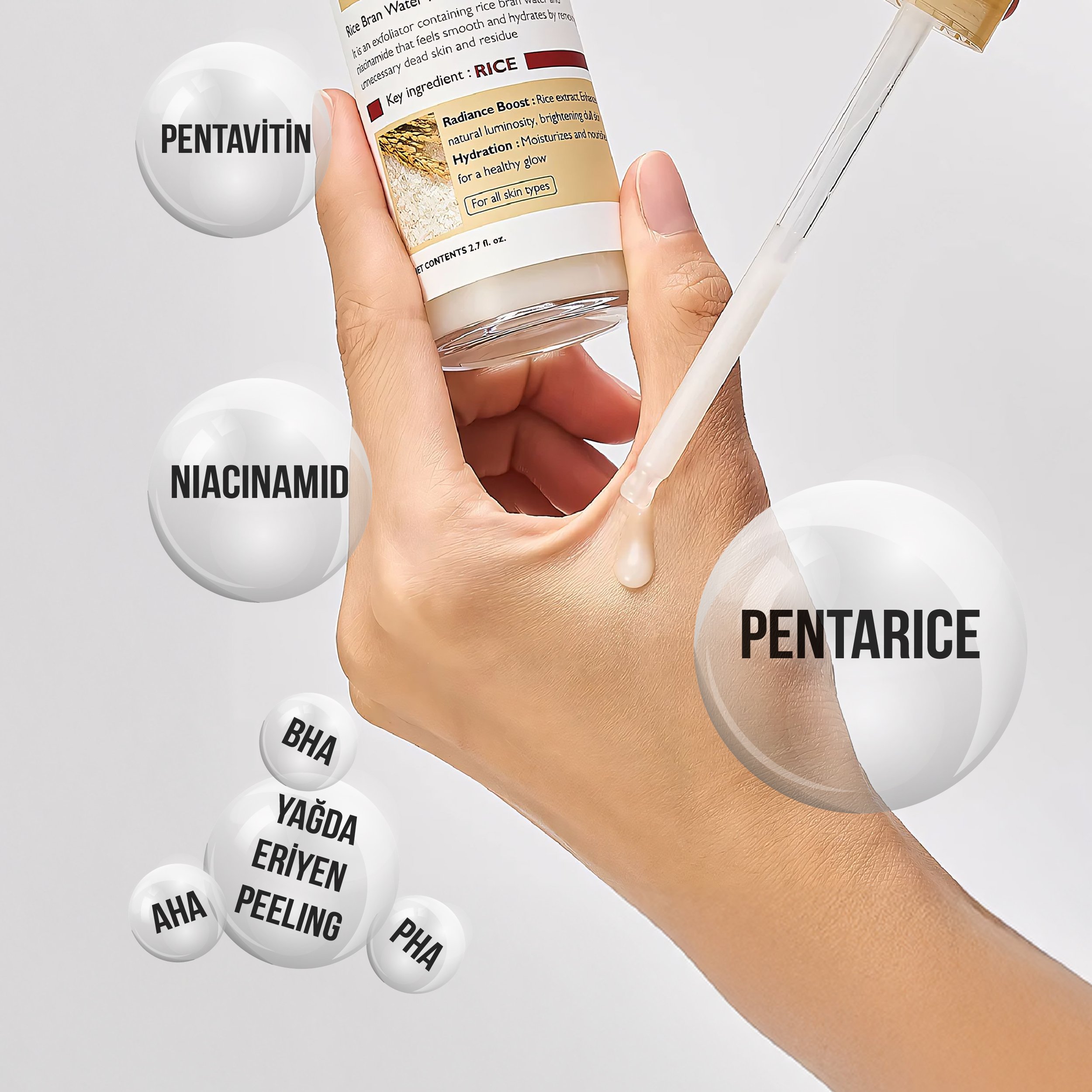 Peel Shot Arındırıcı Ve Aydınlatıcı Pirinç Peeling Ampül 80ml