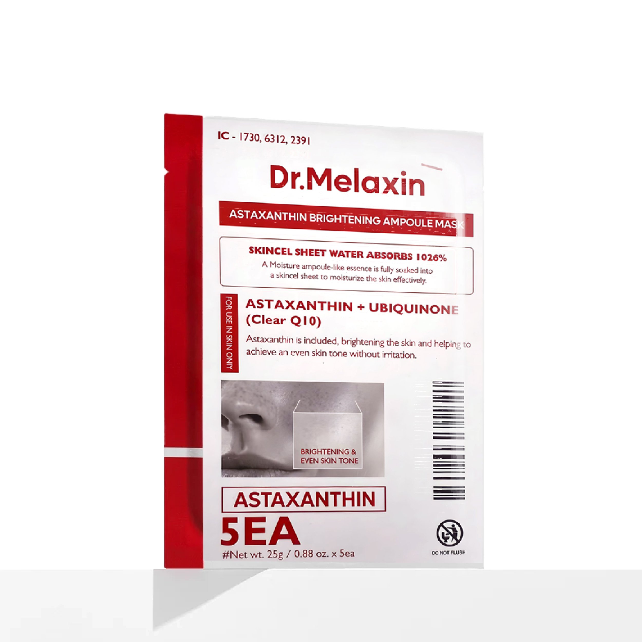 Astaxanthin Leke Karşıtı Aydınlatıcı Maske 5 Adet