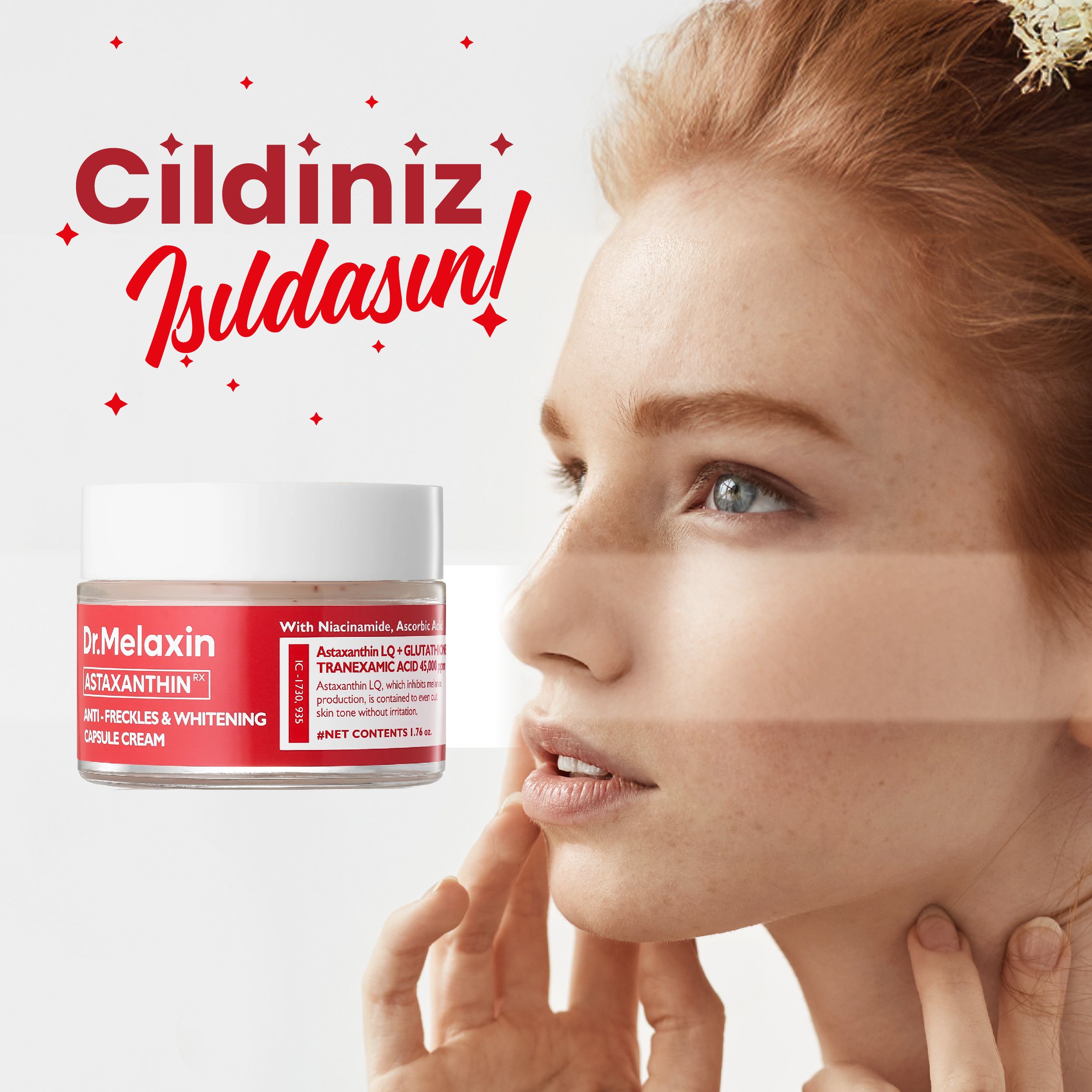 Astaxanthin Leke Karşıtı Aydınlatıcı Kapsül Krem 50ml