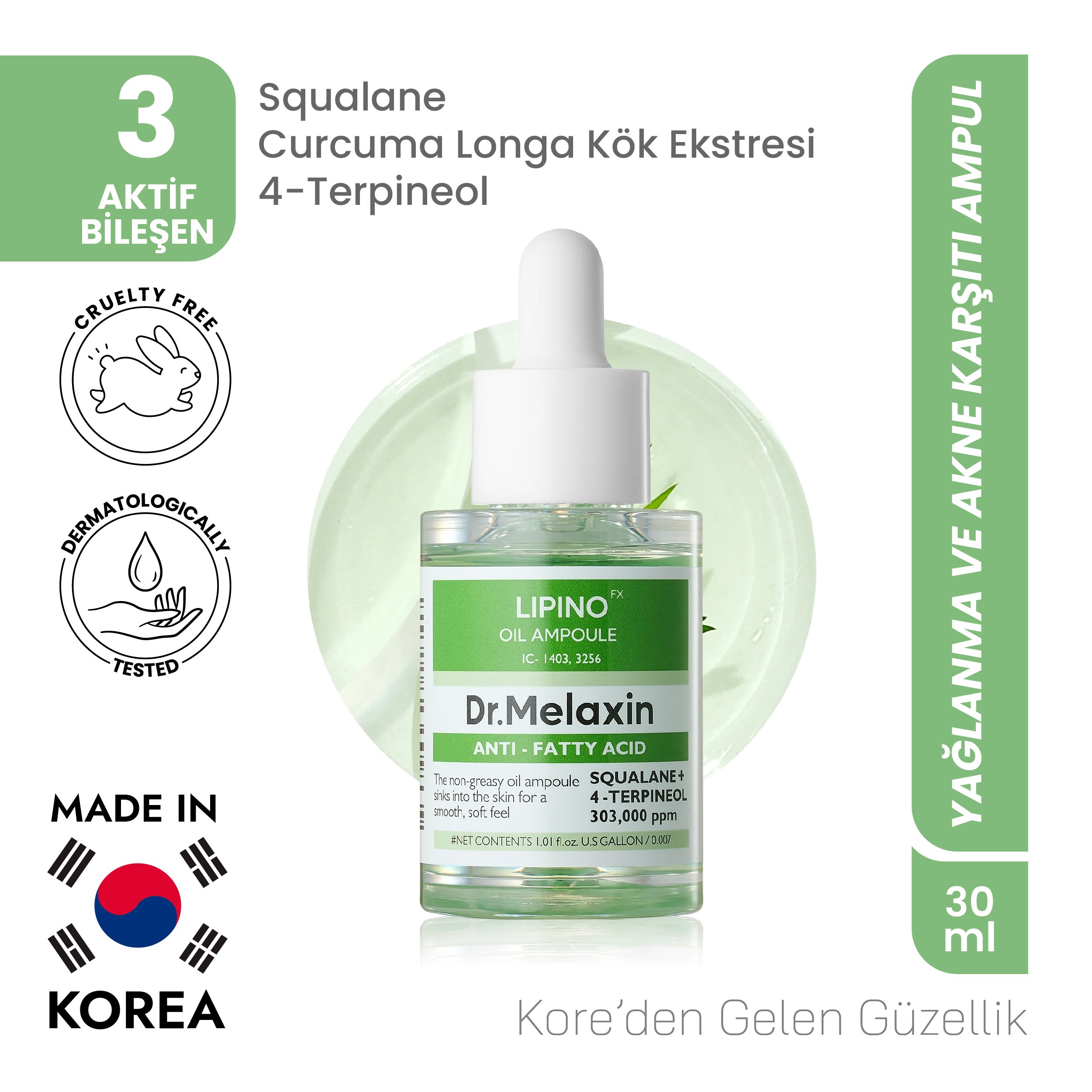 Lipino Sivilce Ve Yağlanma Karşıtı Ampul 30ml