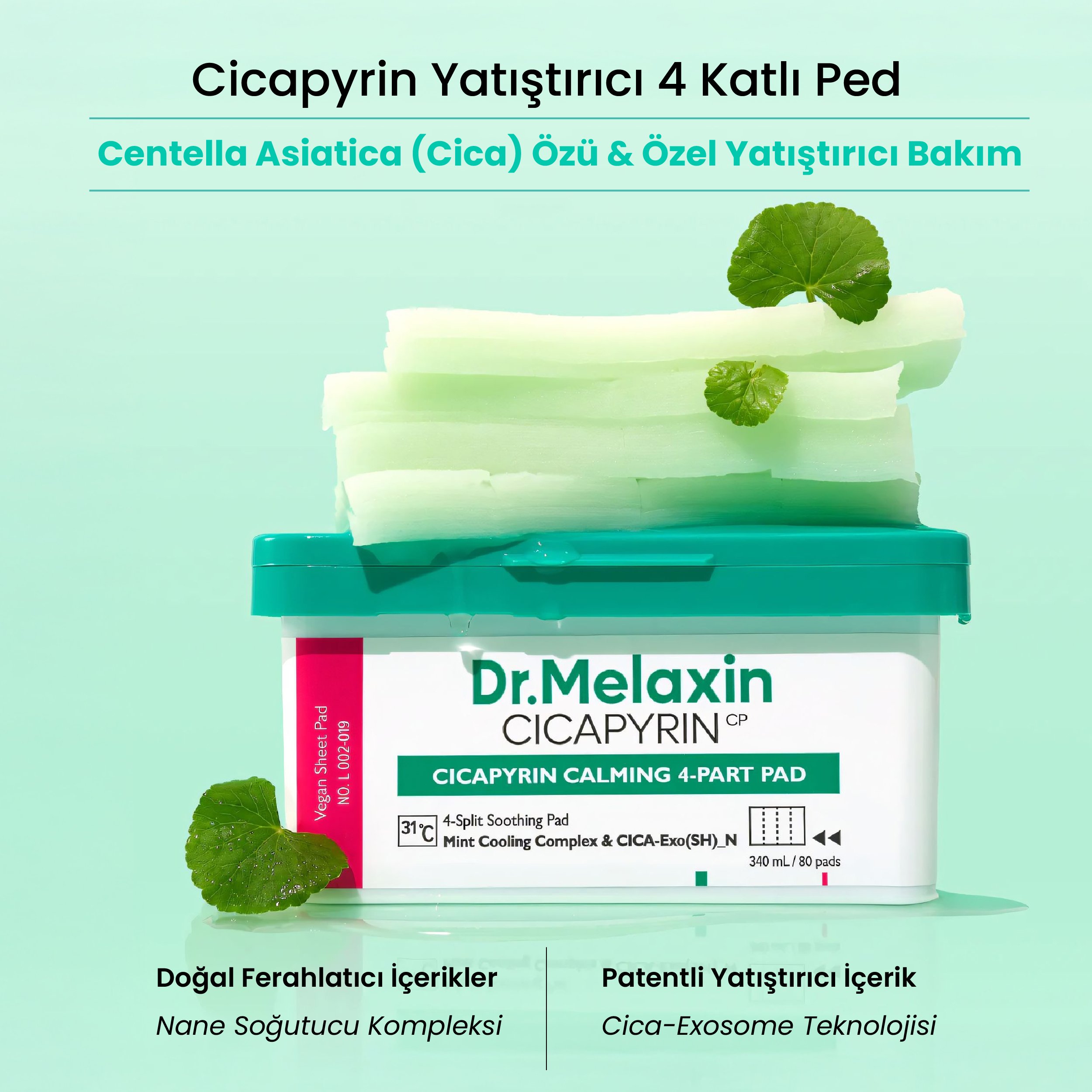Cicapyrin Kızarıklık ve Hassasiyet Karşıtı Ped 80 Adet