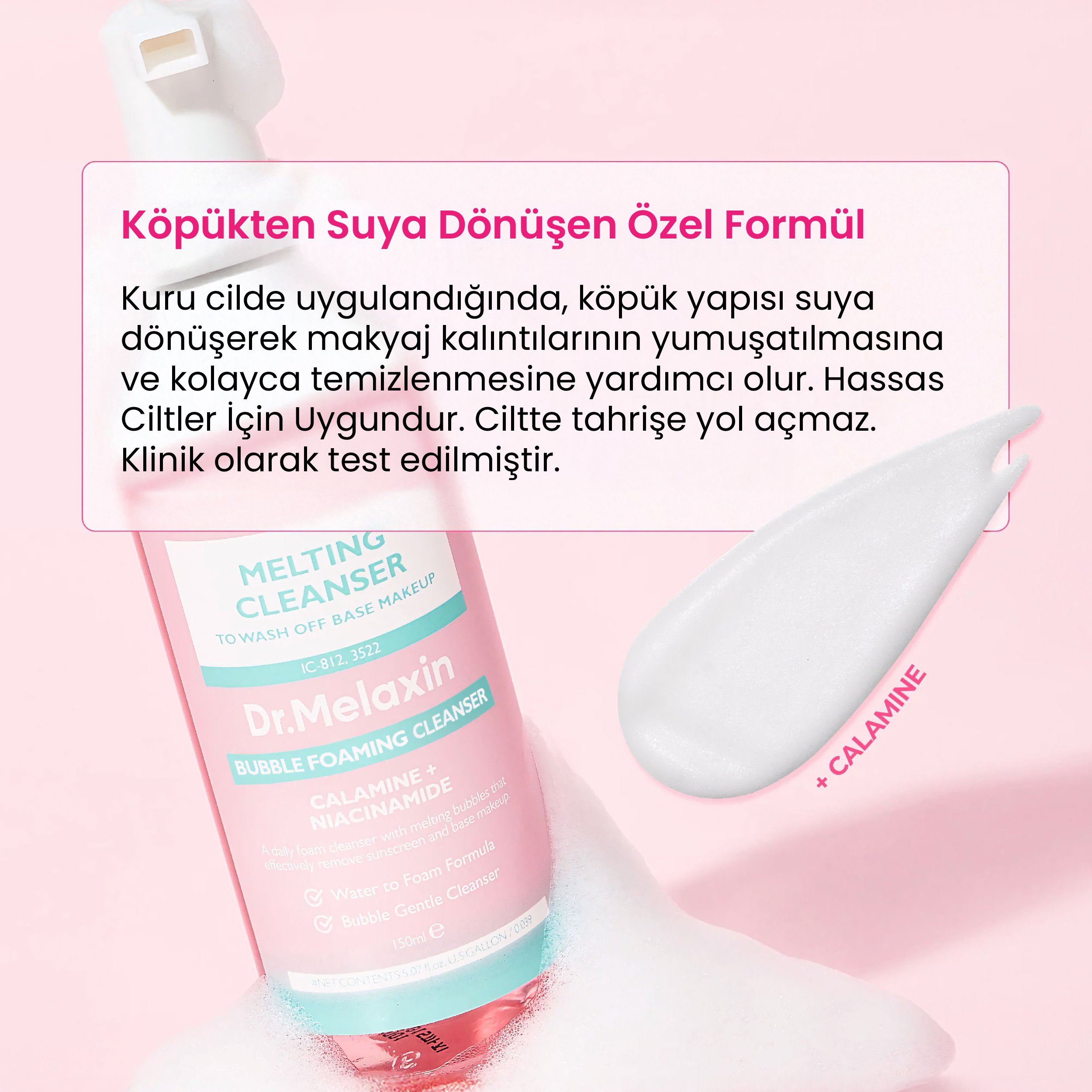 Aydınlatıcı Etkili Yüz & Makyaj Temizleme Köpüğü 150ml (Cosmoprof Awards 2025 Ödüllü)